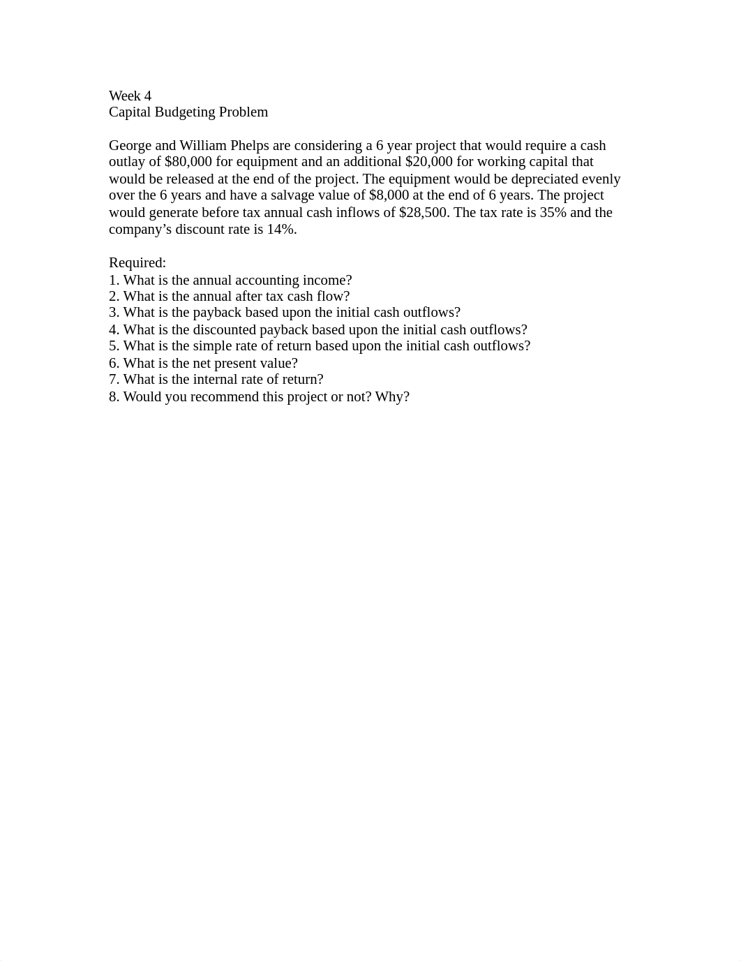 Week 4 Problem - Capital Budgeting_dewef0w8ize_page1