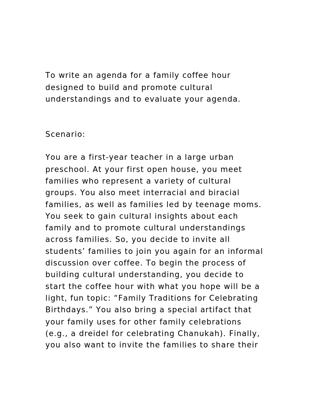 To write an agenda for a family coffee hour designed to build an.docx_dewodt98fh5_page2