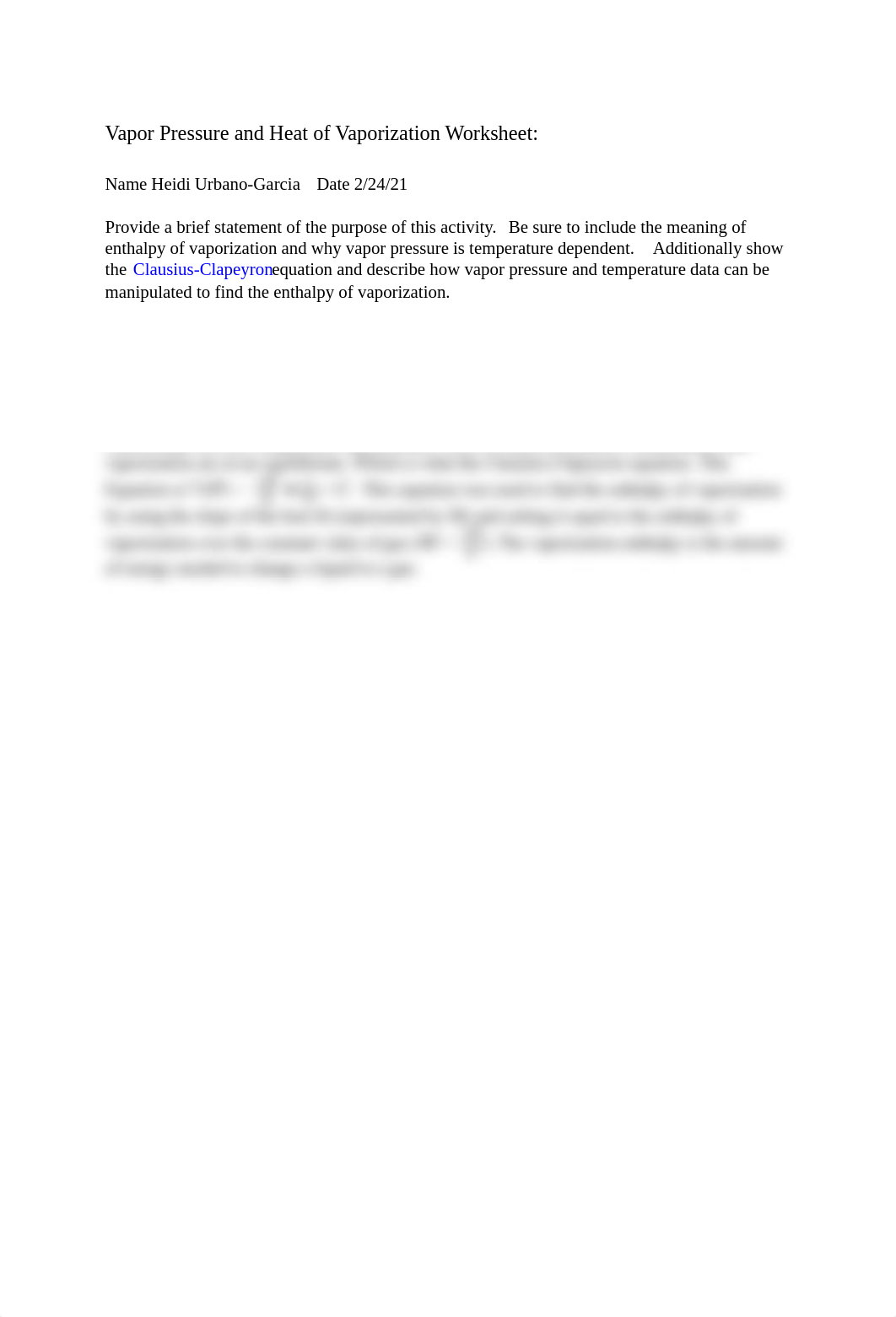 Vapor Pressure and Heat of Vaporization Worksheet.pdf_dewolm6k59h_page1