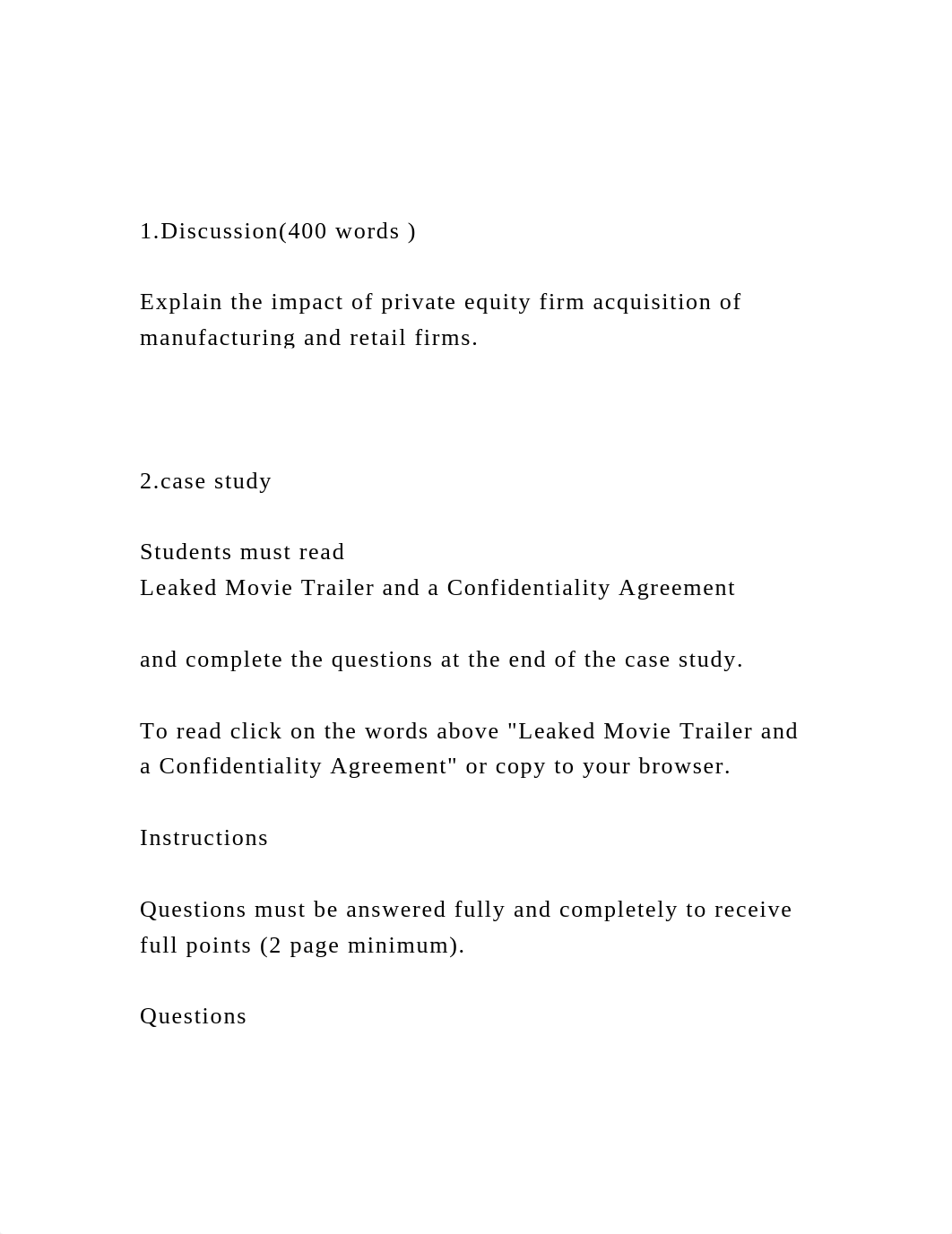 1.Discussion(400 words ) Explain the impact of private equit.docx_dewp0rsb102_page2