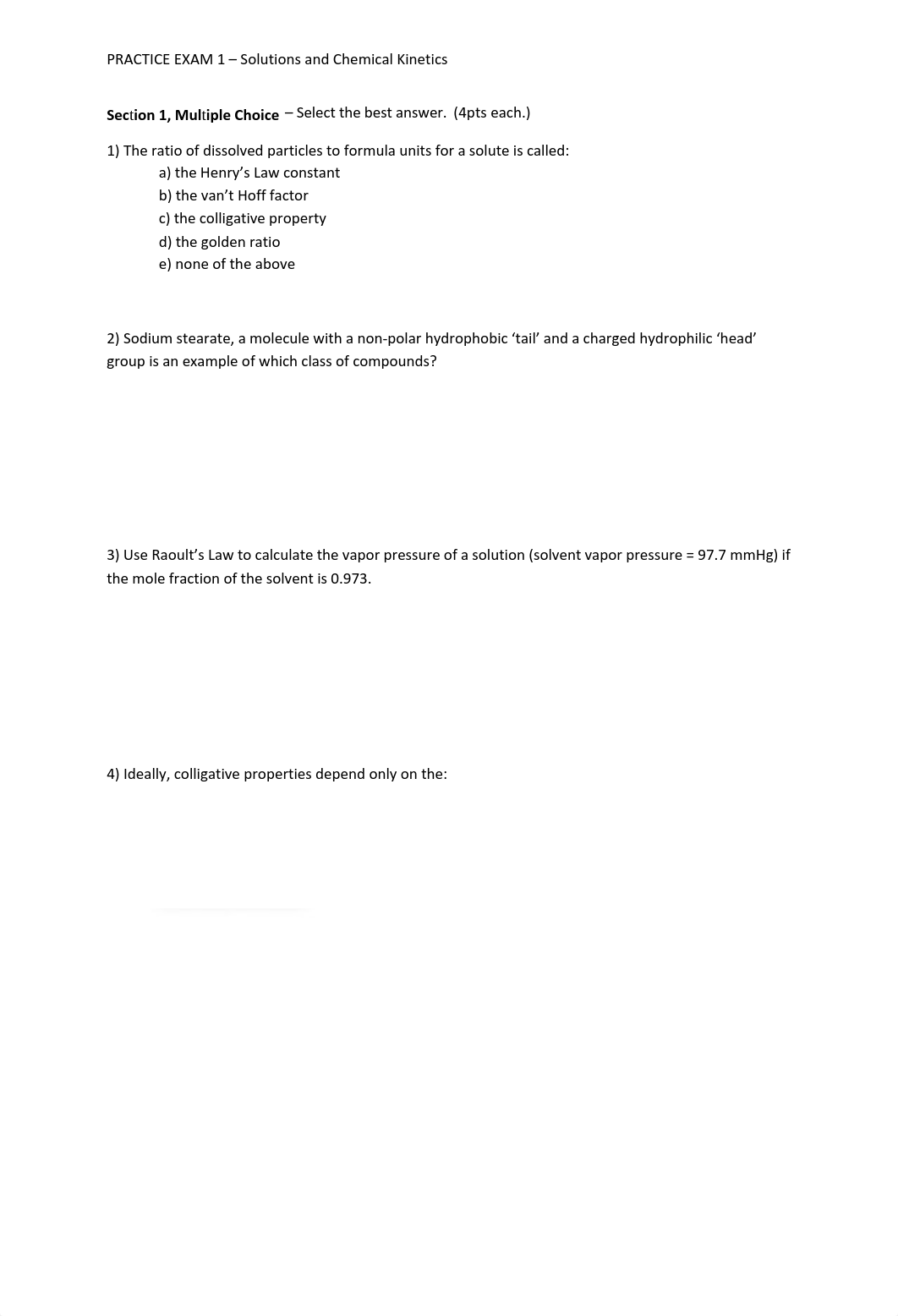 Practice Exam 1 - Solutions and Chemical Kinetics.docx_dewvxid2lxc_page1