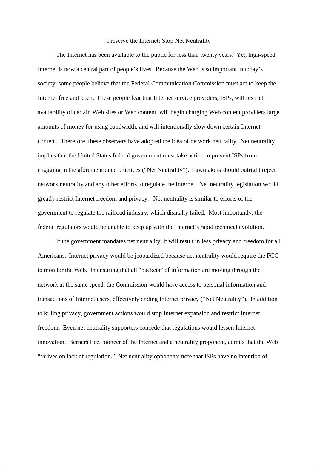 Argument Net Neutrality_dex4l1r126q_page1