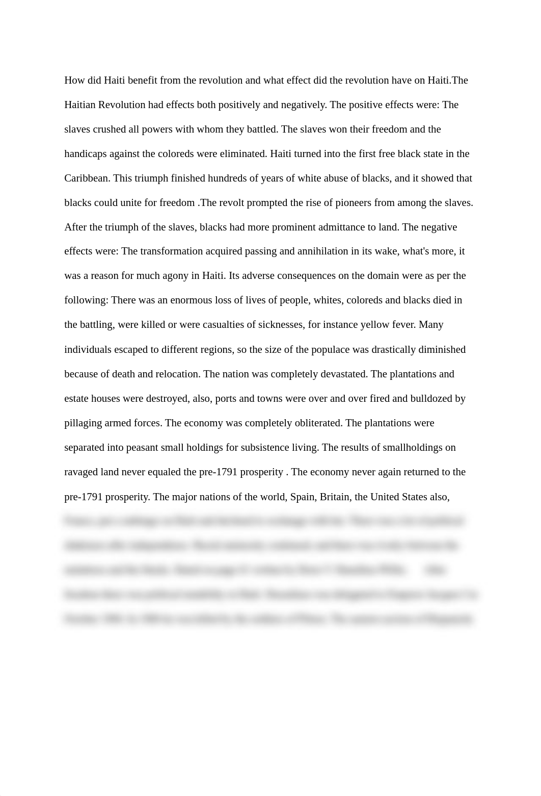 How did Haiti benefit from the revolution and what effect did the revolution have on Haiti.docx_dexaw3lvznn_page1