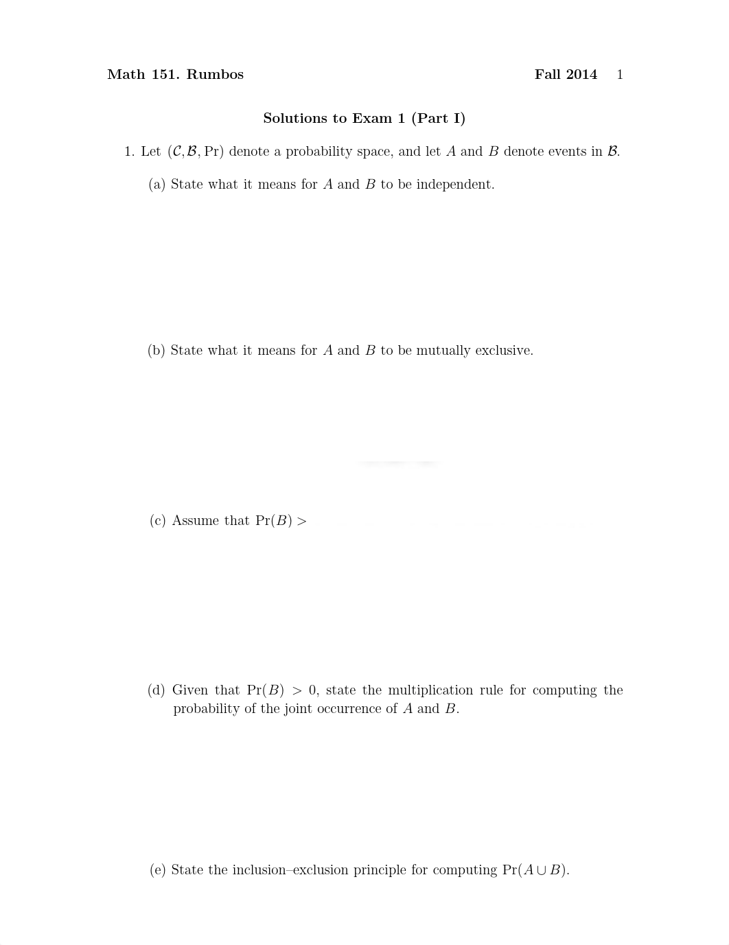 MATH 151 Fall 2014 Midterm 1 Version 1 Solutions_dexewiegfys_page1