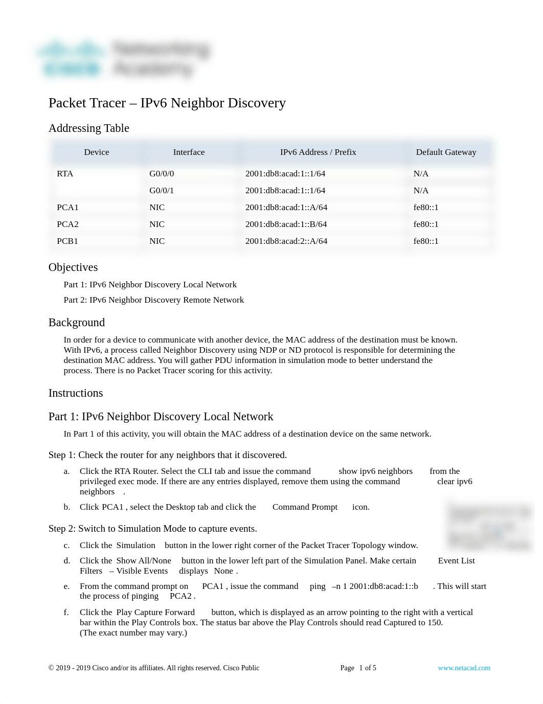 9.3.4-packet-tracer---ipv6-neighbor-discovery Colby Marshall.pdf_dexk81z78hi_page1