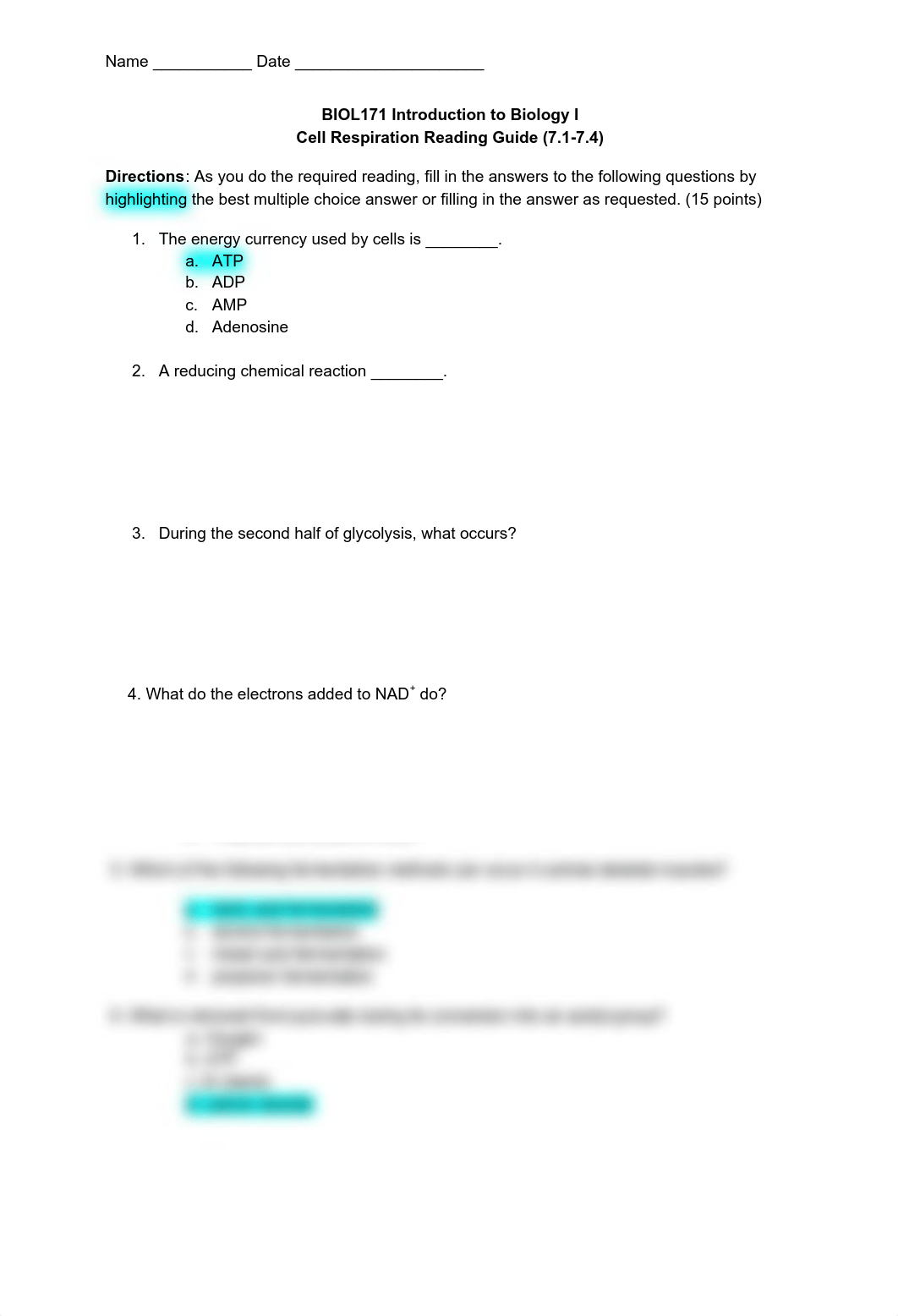 BIO171_Reading Guide_Answer Key._ Cell Respiration (1).pdf_dexqamfopn8_page1