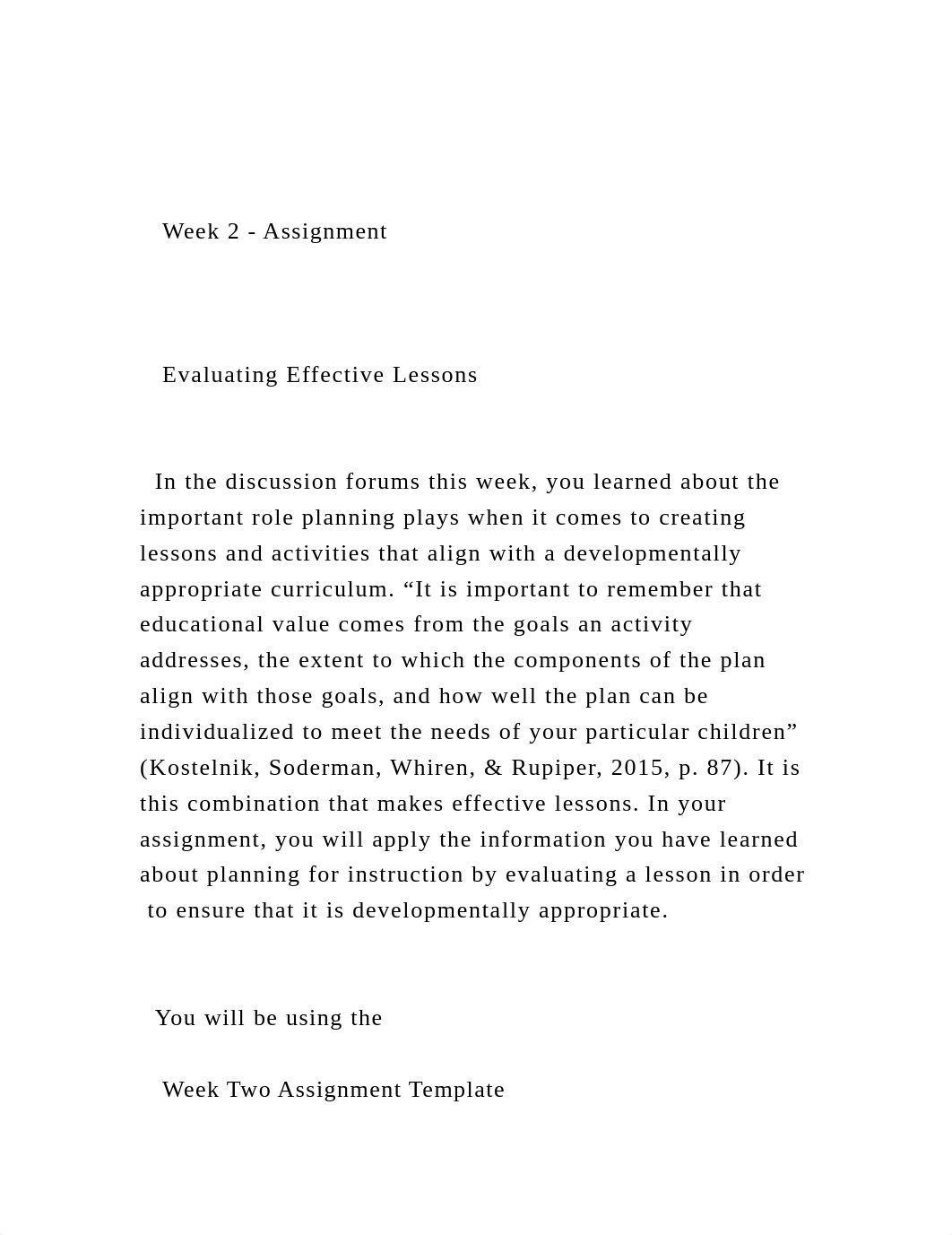 Week 2 - Assignment     Evaluating Effective Lessons  .docx_dexv3rklqt3_page2