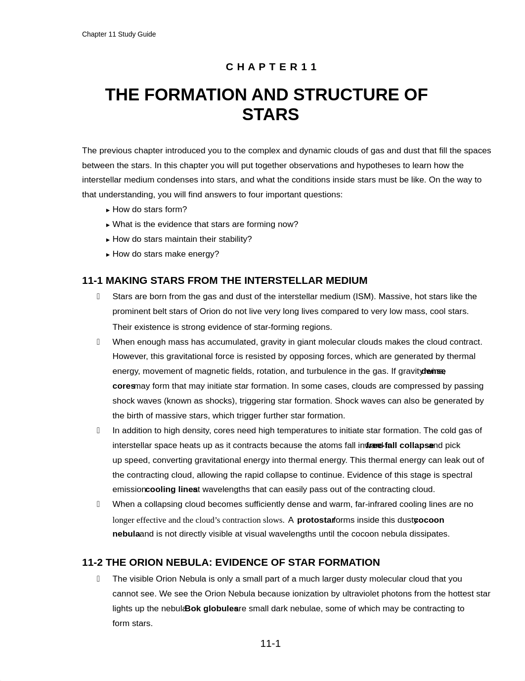 Ch 11 The Formation and Structure of Stars Study Guide.pdf_dexwax3y3mb_page1