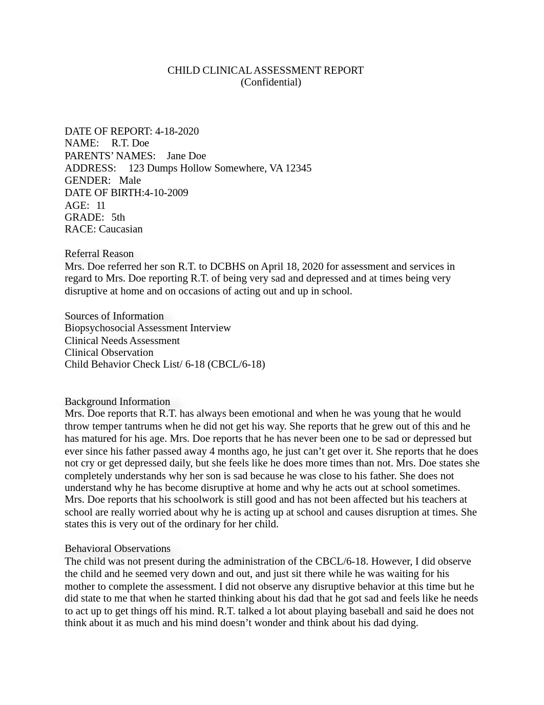 Adult and Child Clinical Assessment Report Signature Assignment.docx_dexy59hsag2_page1