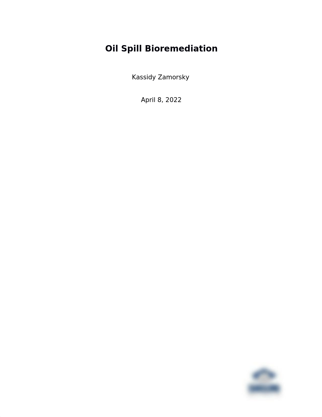 Oil Spill Bioremediation - Lab Report.docx_deynt6yr0k7_page1