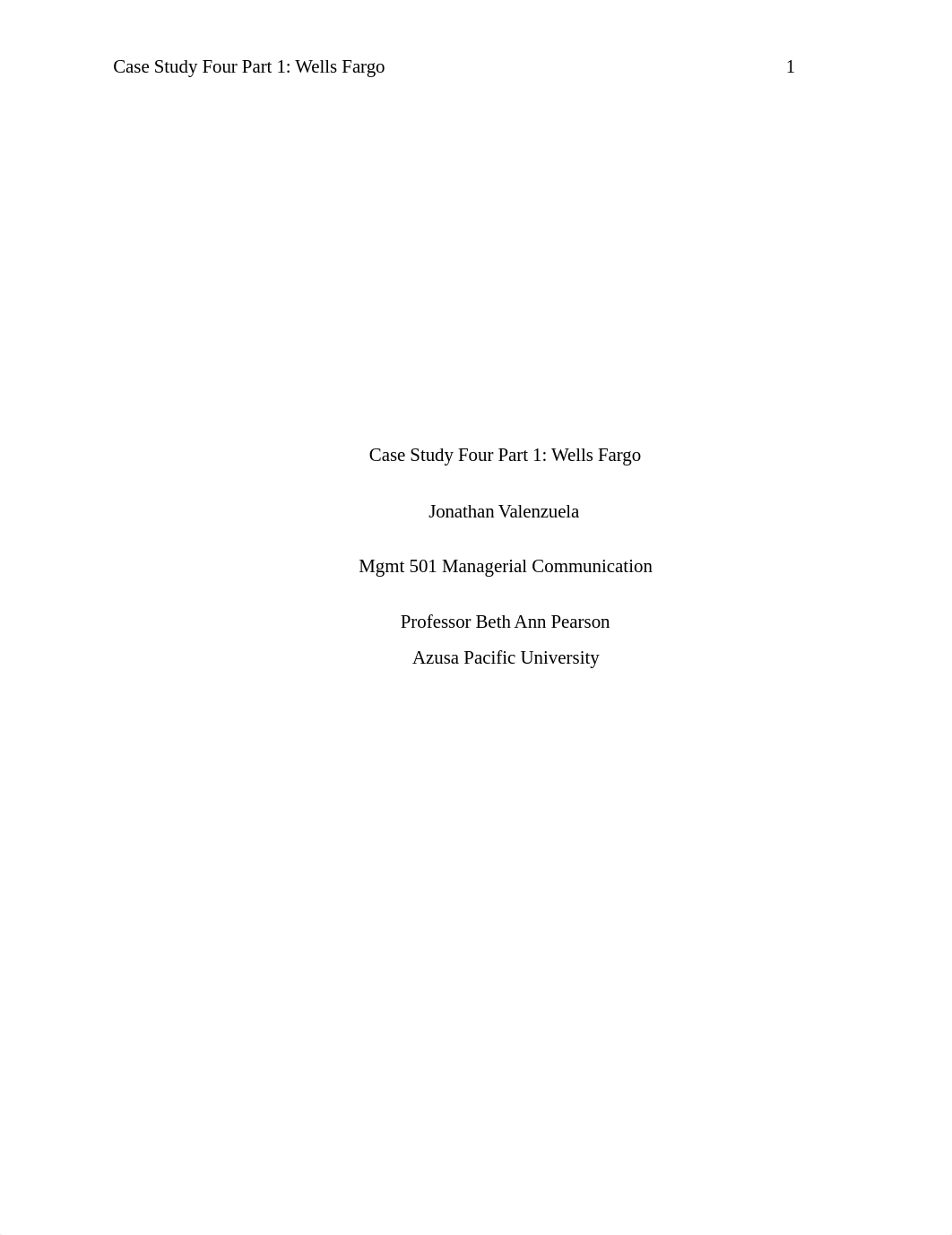 Case Study Four Part 1 Wells Fargo.docx_deyttznkqn2_page1