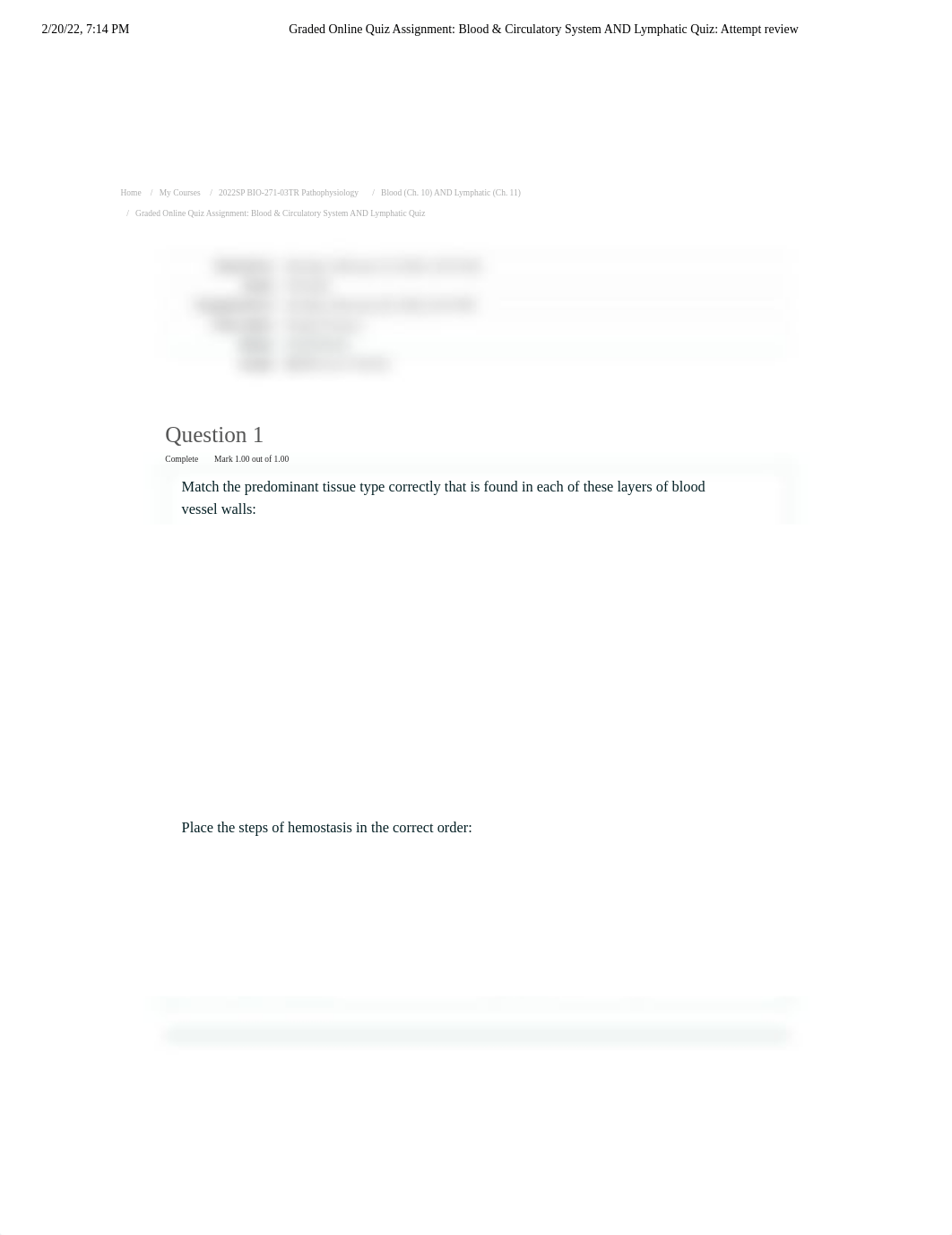 Graded Online Quiz Assignment_ Blood & Circulatory System AND Lymphatic Quiz_ Attempt review.pdf_dez5wk7k48y_page1