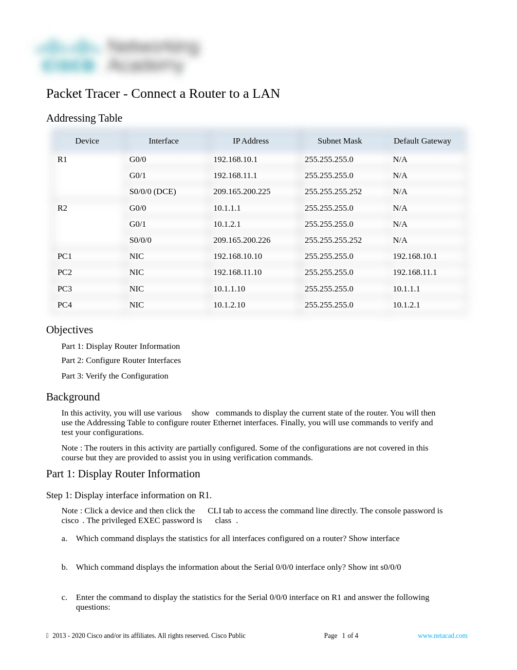 10.3.4 Packet Tracer - Connect a Router to a LAN.docx_dez9z5wbgvv_page1