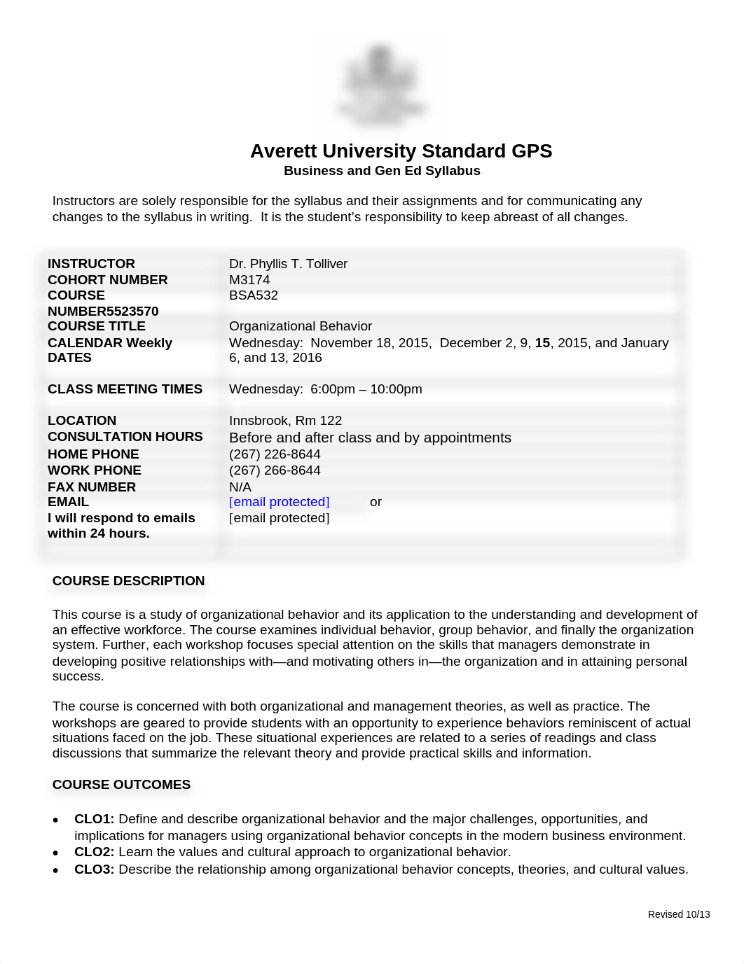 Tolliver - BSA532 OB  syllabus_dezjvgj06wv_page1