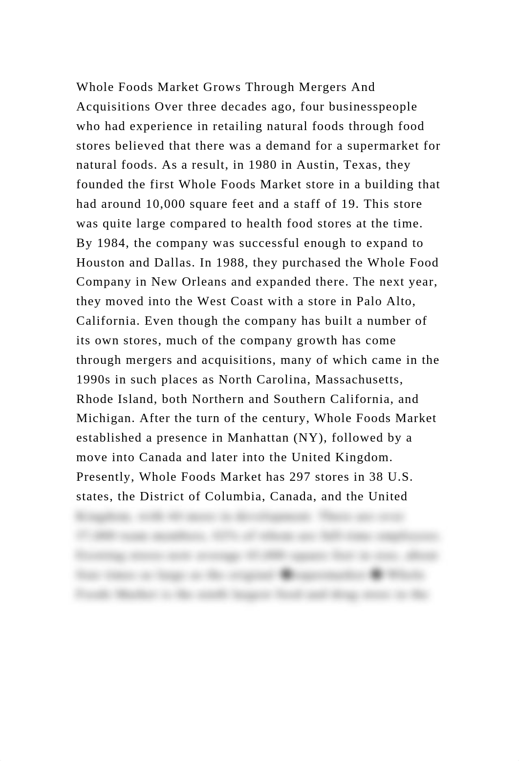 Whole Foods Market Grows Through Mergers And Acquisitions Over three.docx_dezomcr1ni9_page2