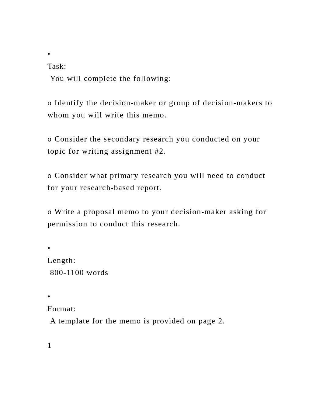 • Task You will complete the following o Identify the deci.docx_dezrwfpnxt9_page2