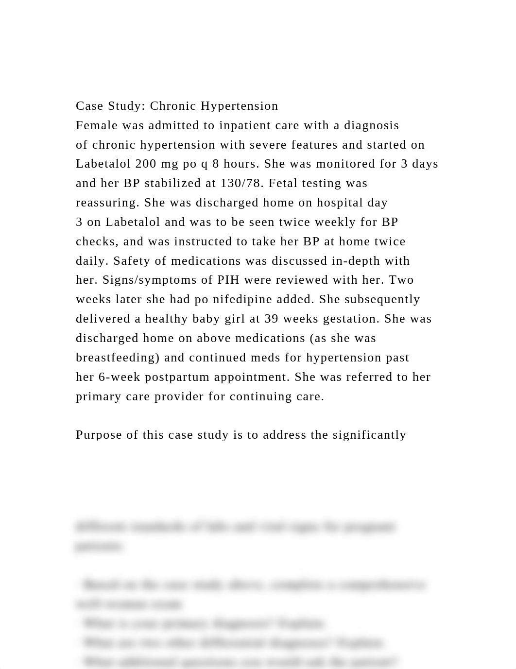 Case Study Chronic HypertensionFemale was admitted to inpatient.docx_deztndo94qv_page2