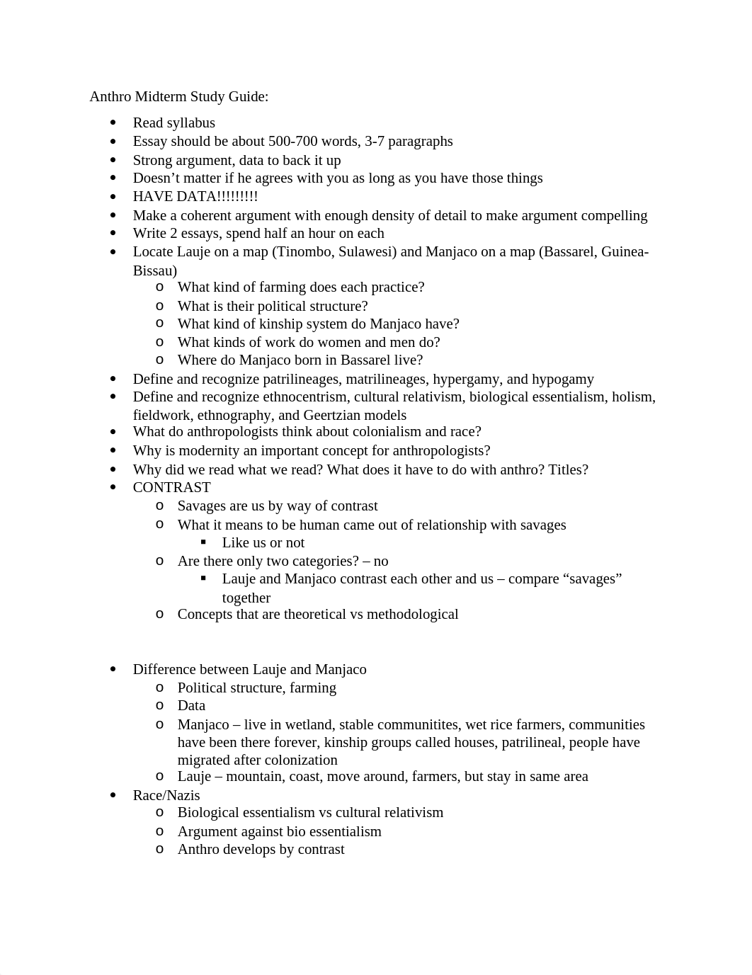 Anthro Midterm Study Guide_dezurfe56k7_page1