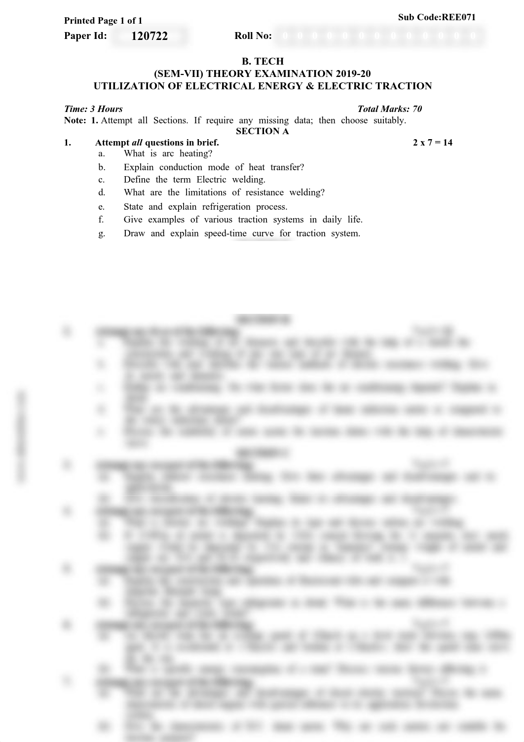 btech-ee-7-sem-utilization-of-electrical-energy-and-electric-traction-ree071-2020 (3).pdf_df014cfje1r_page1