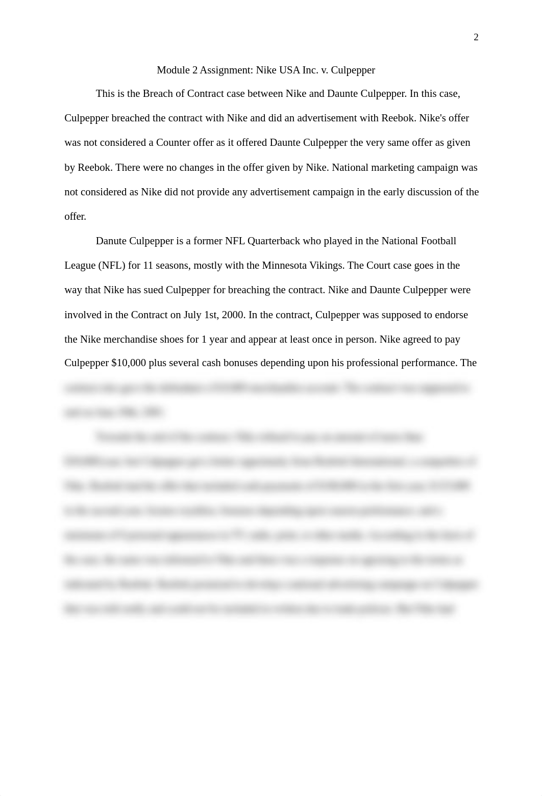 Module 2 Assignment: Nike USA Inc. v. Culpepper.docx_df0h3r9322m_page2