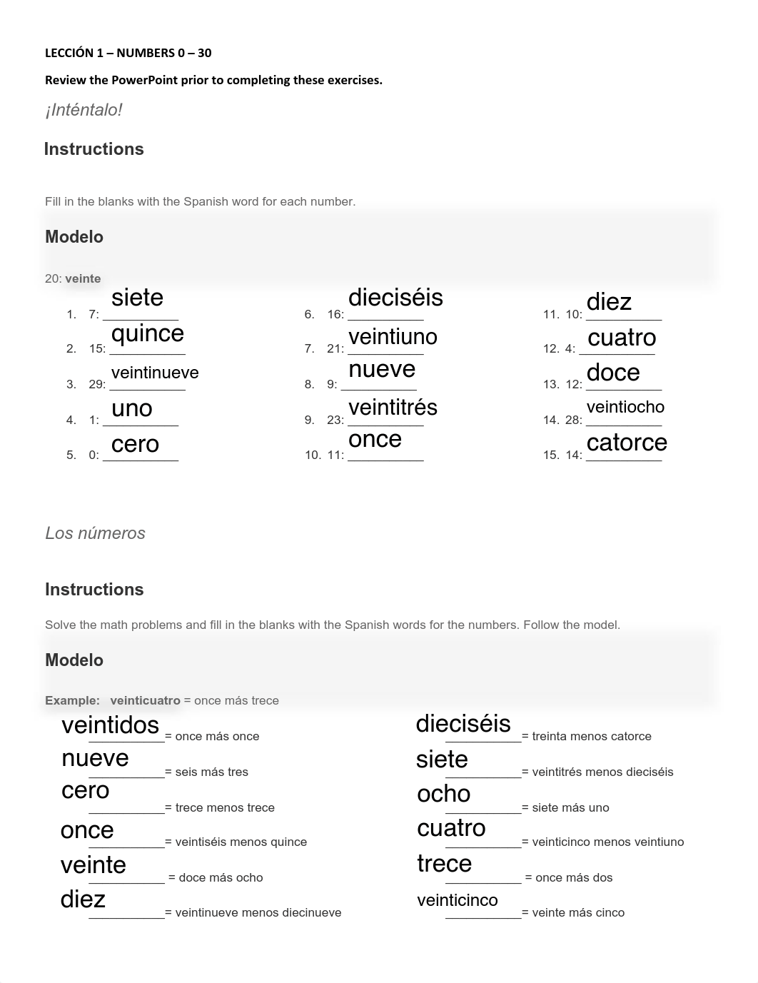 Leccion 1 - Tarea - Numbers 0-30 completed.pdf_df0hes1qwac_page1