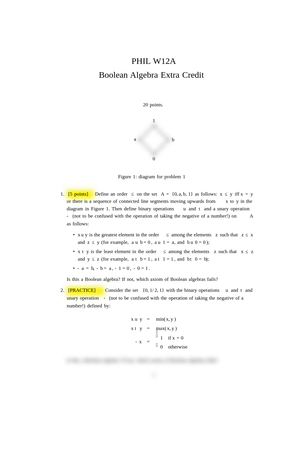 W12A Summer 2020 Boolean Algebra Extra Credit.pdf_df0v19pq9f1_page1