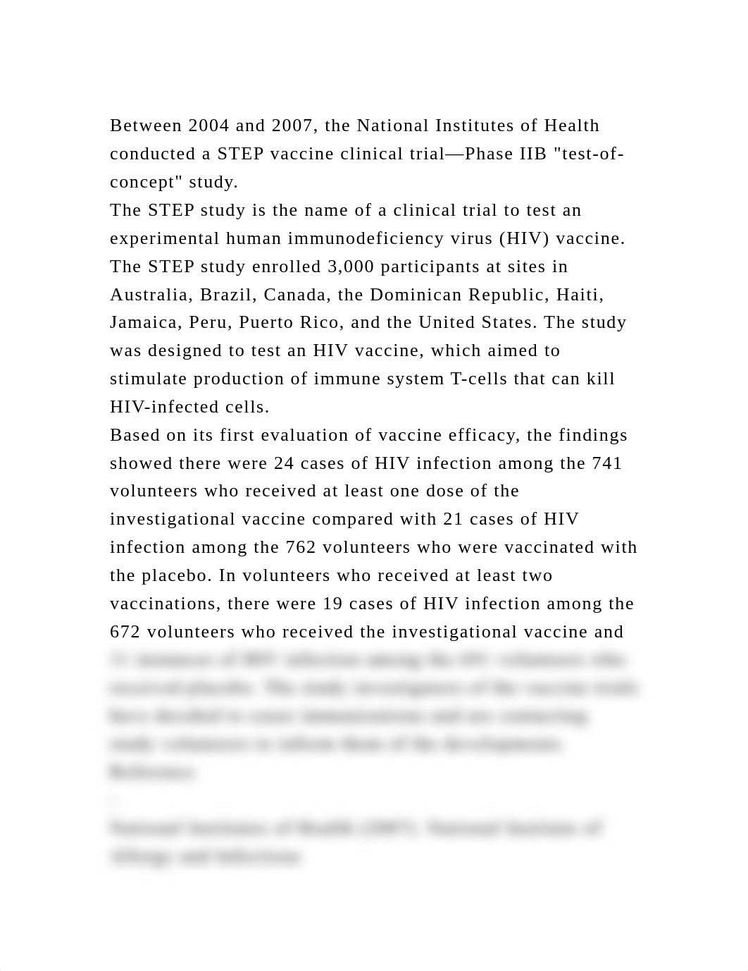 Between 2004 and 2007, the National Institutes of Health conducted a.docx_df11q1f0ysj_page2