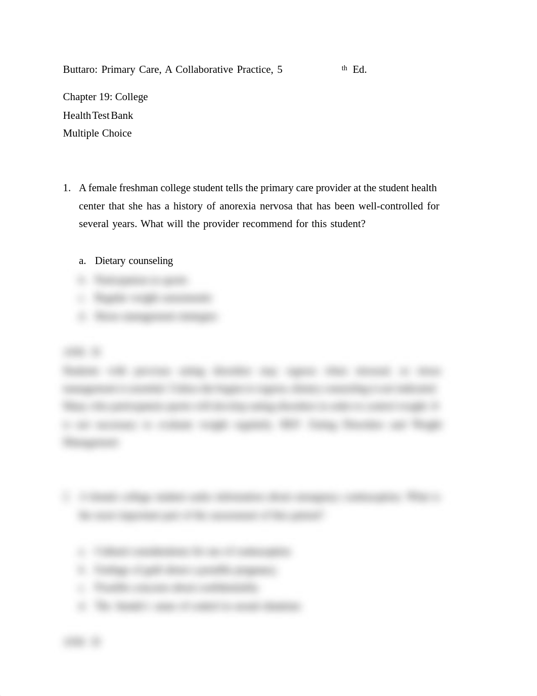 TEST BANK for Primary Care - A Collaborative Practice, 5th Edition_Terry Buttaro-25.pdf_df1ly7g360t_page2