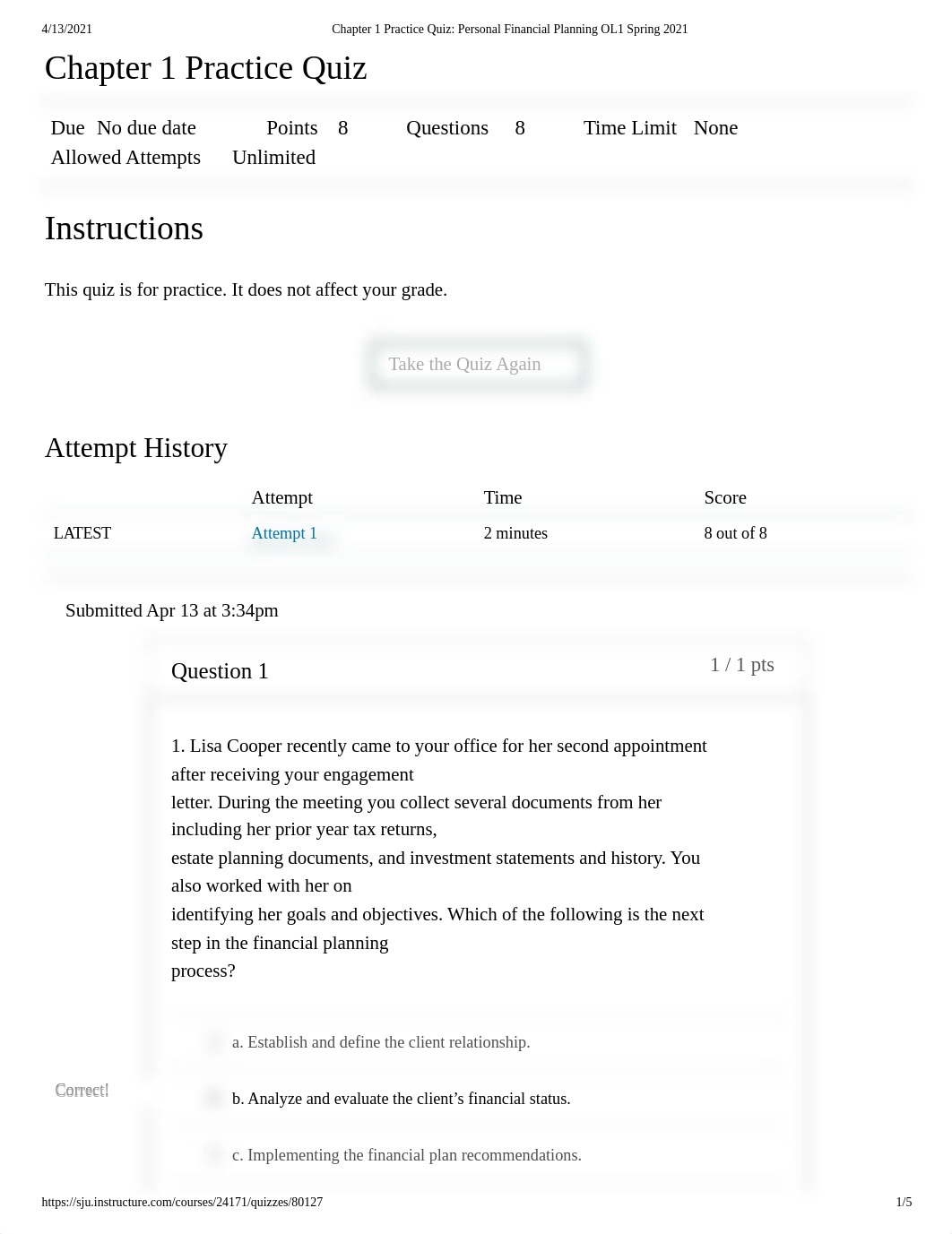 Chapter 1 Practice Quiz_ Personal Financial Planning OL1 Spring 2021.pdf_df256wosq0b_page1