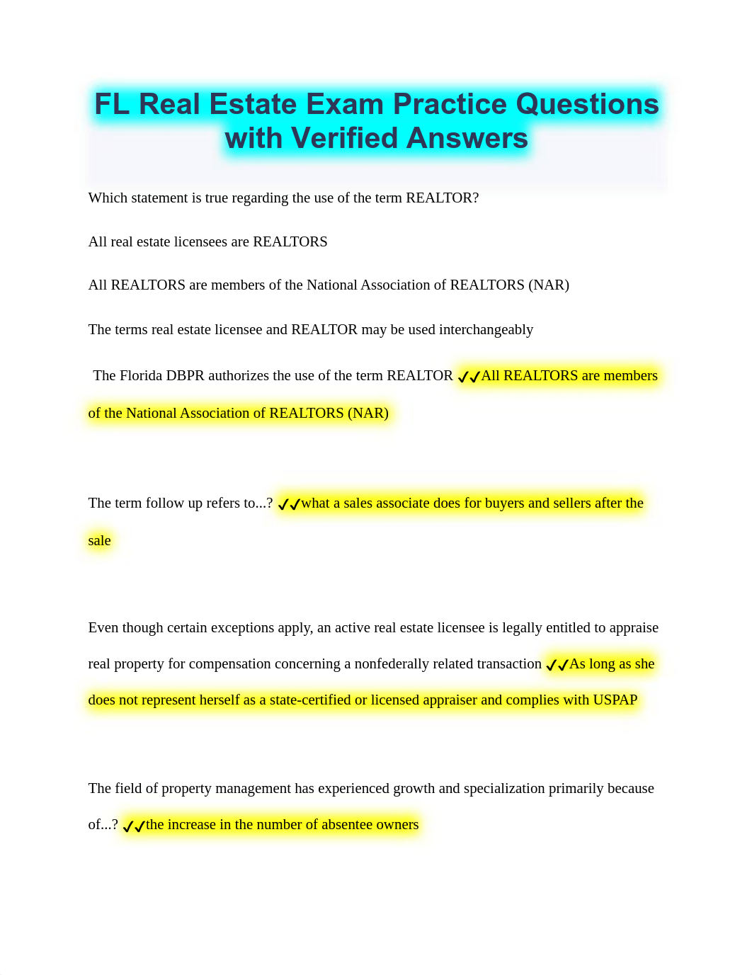 FL Real Estate Exam Practice Questions with Verified Answers.pdf_df26sdczxnc_page1