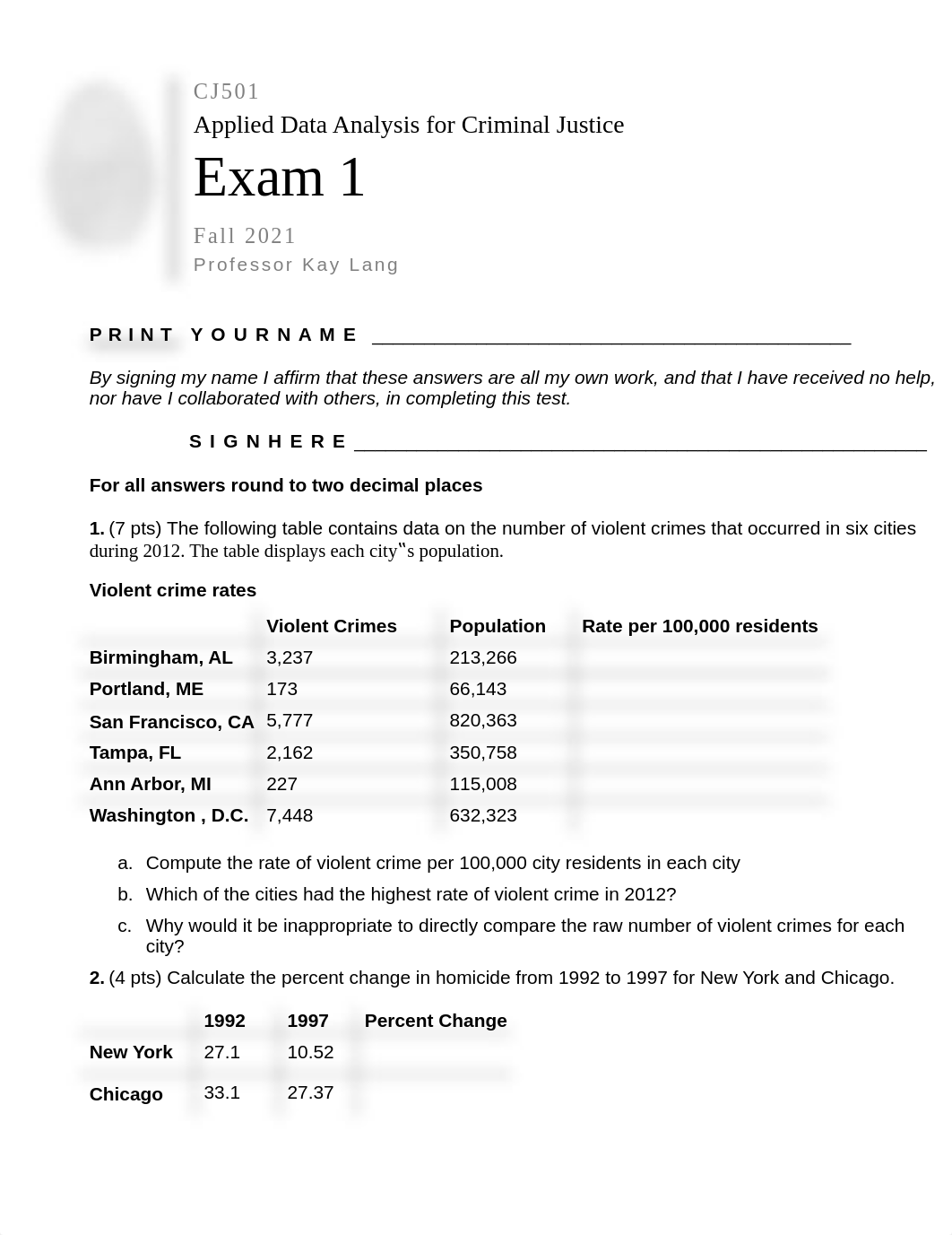 CJ 501 Exam 1 Take home portion (1).pdf_df2ahv0e0oz_page1