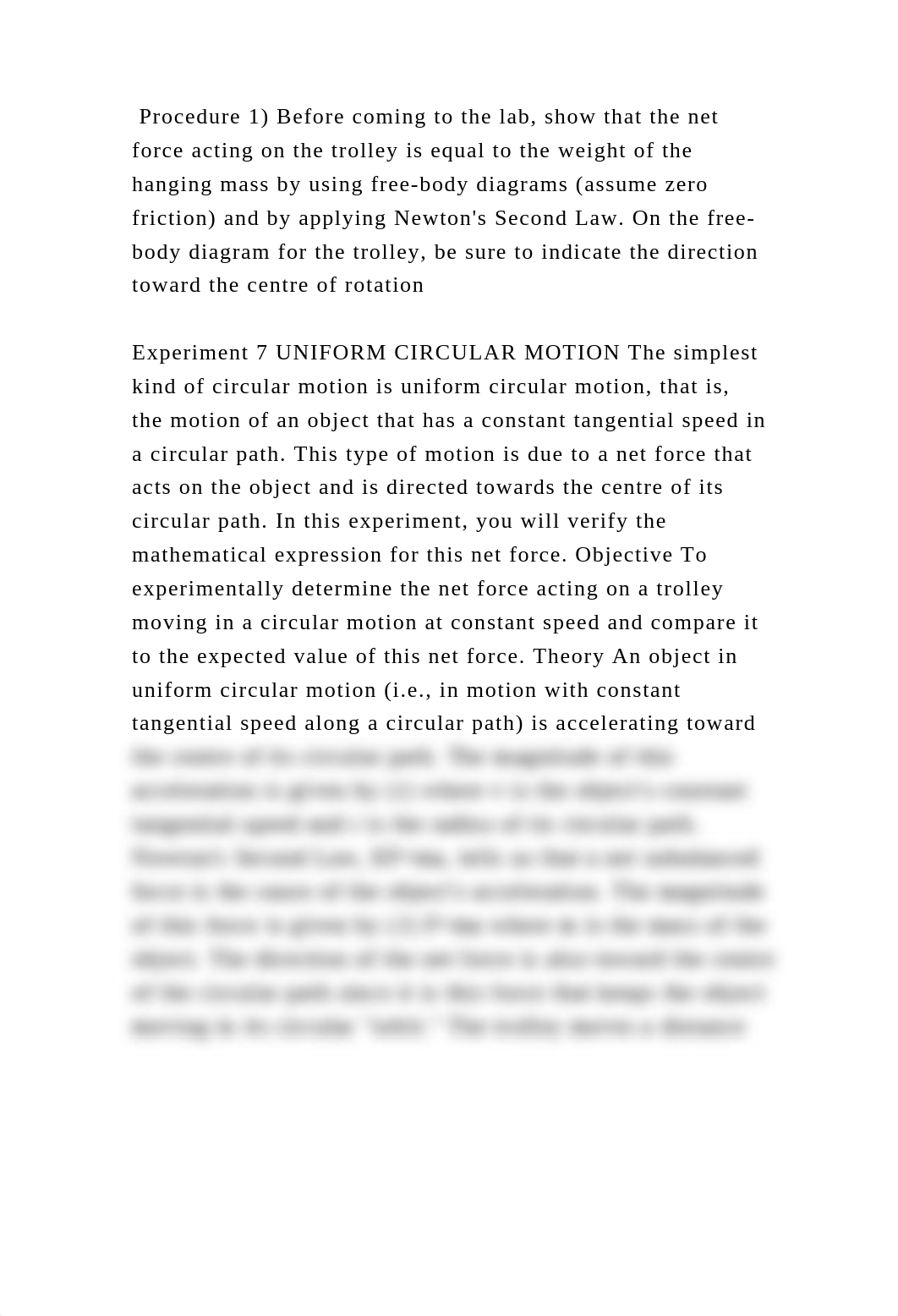 Procedure 1) Before coming to the lab, show that the net force acting.docx_df2vp539ymg_page2