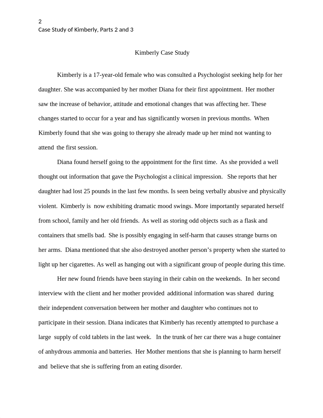 New Final U09A1 Case Study of Kimberly Parts 2 and 3 Paper.docx_df2wy09j8d8_page2