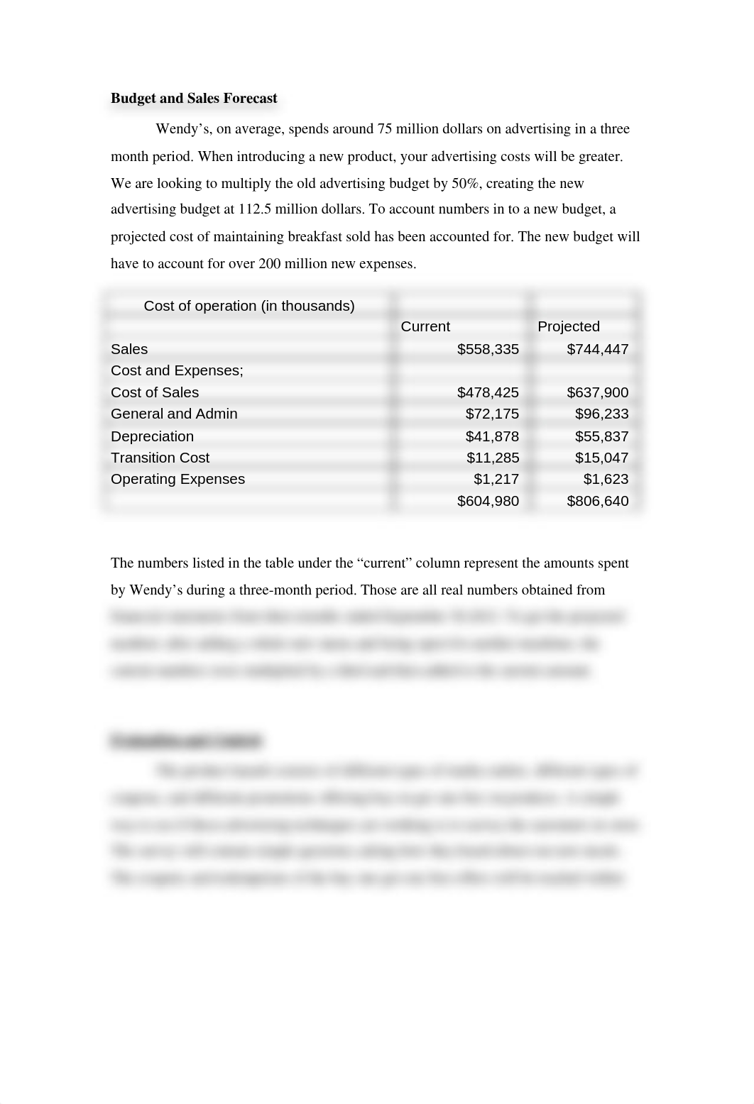 Budget and Sales for Wendy's_df2xi0ldxhu_page1