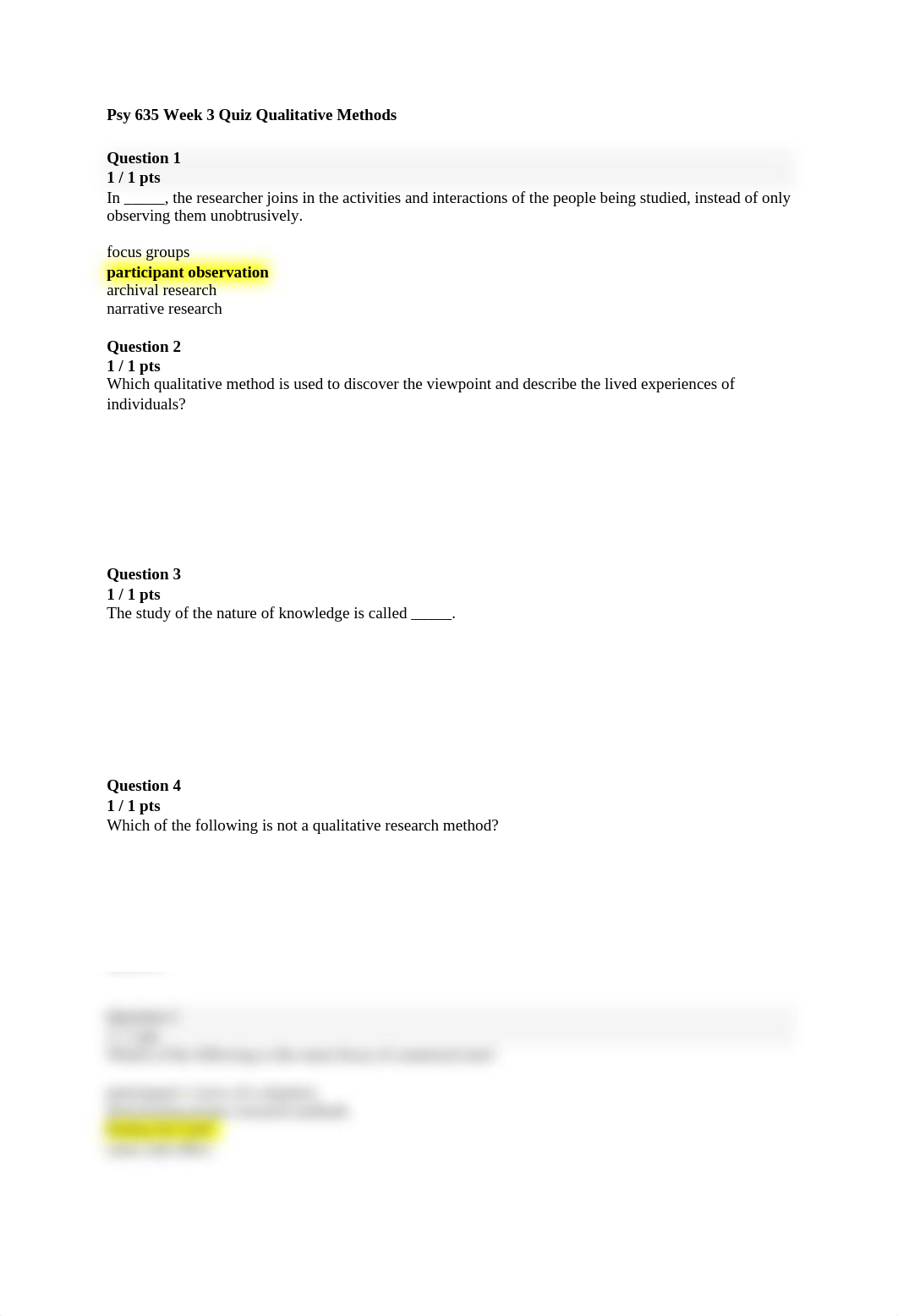 Psy 635 Week 3 Quiz Qualitative Methods.docx_df32401pvkh_page1
