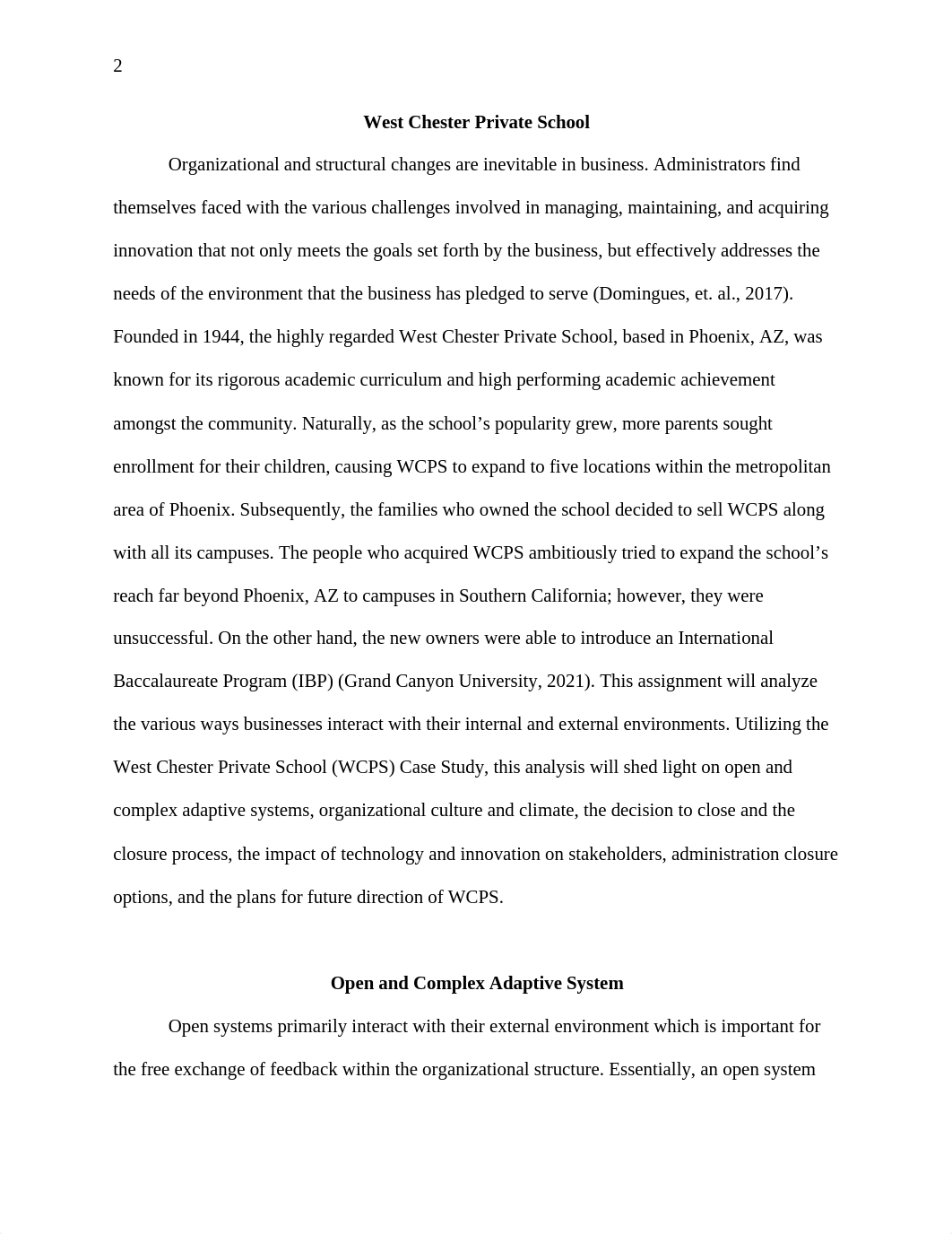 WEST CHESTER PRIVATE SCHOOL CASE STUDY.docx_df32w72eihf_page2