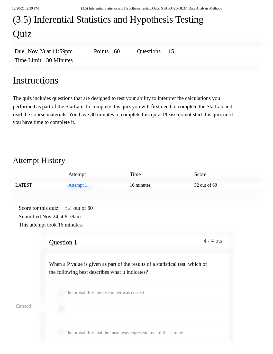 (3.5) Inferential Statistics and Hypothesis Testing Quiz_ STAT-3423-OL37_ Data Analysis Methods.pdf_df49ugagi4z_page1