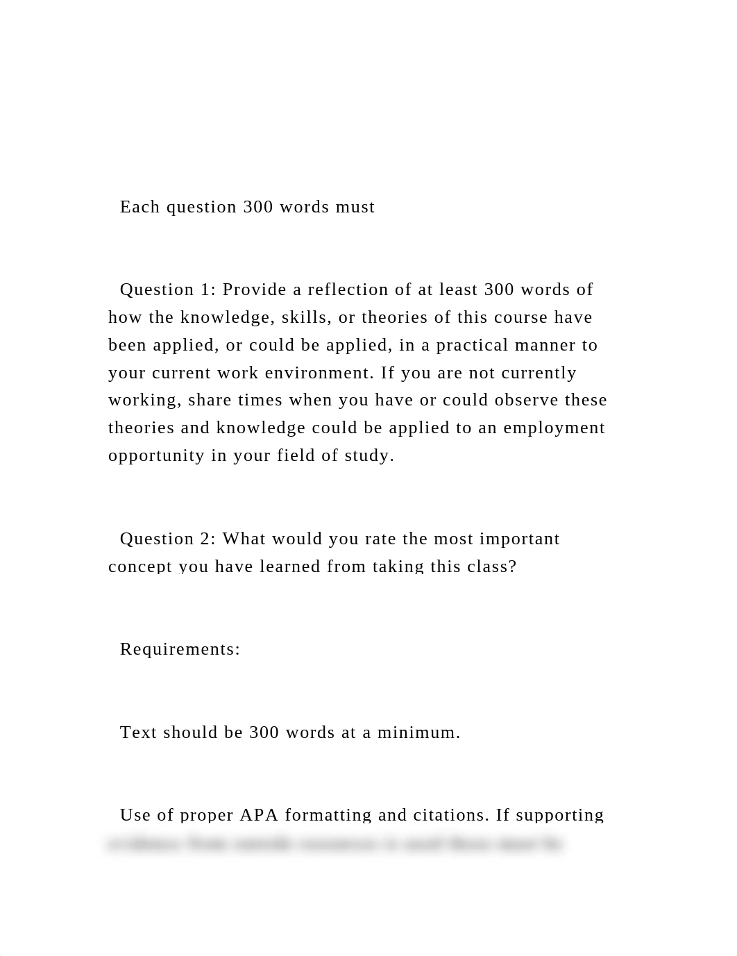 Each question 300 words must   Question 1 Provide a refl.docx_df4ei0b9nzi_page2