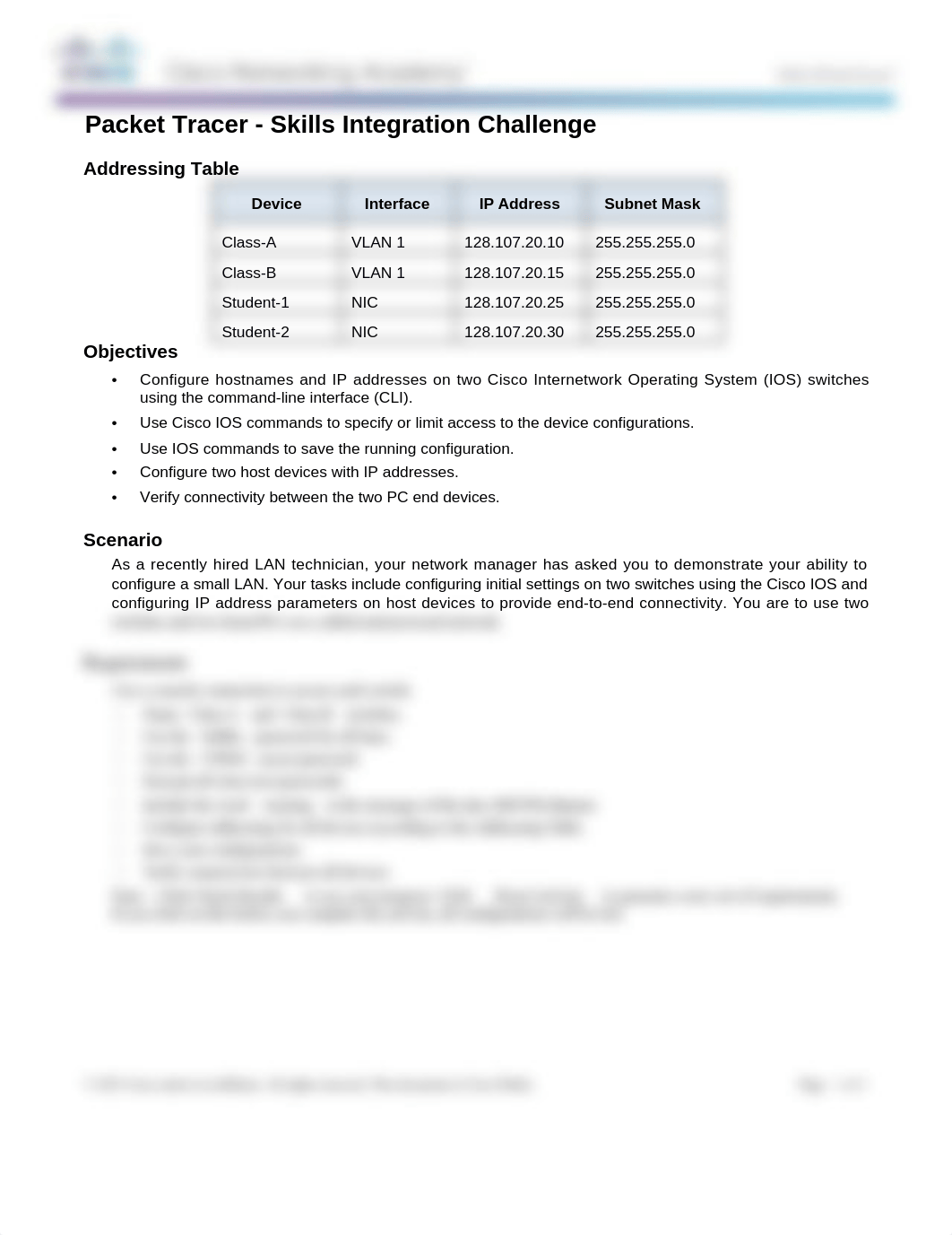 2.4.1.2 Packet Tracer - Skills Integration Challenge.docx_df4pkmo1hln_page1