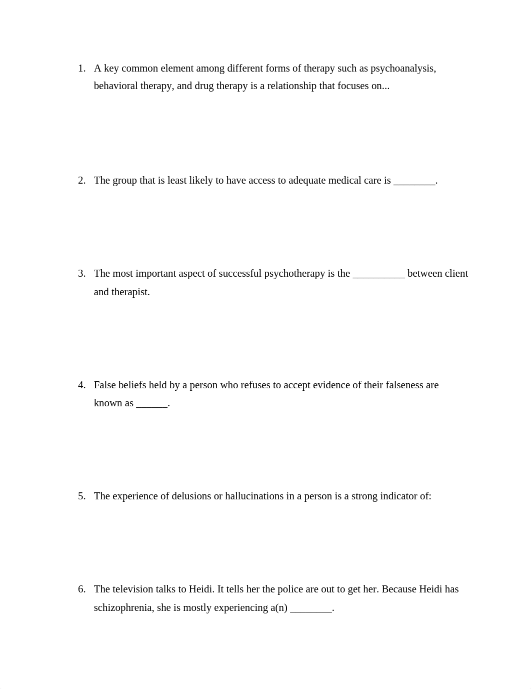 GENERAL PSYCHOLOGY   CHAPTER 12 TEST,FALL, Stems_df4vpcwj43d_page1