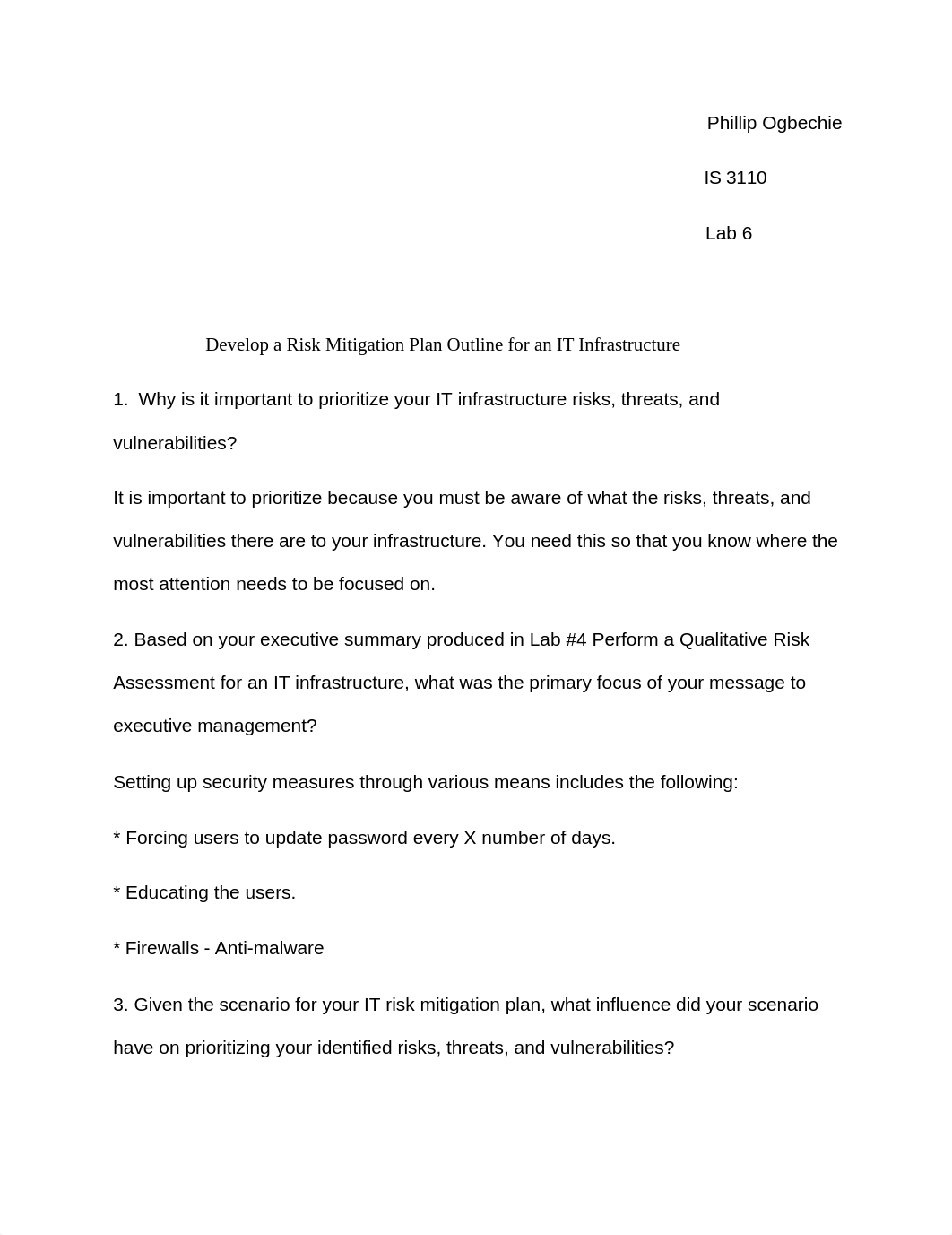 Lab 6 Develop a Risk Mitigation Plan Outline for an IT Infrastructure_df4xs064alx_page1