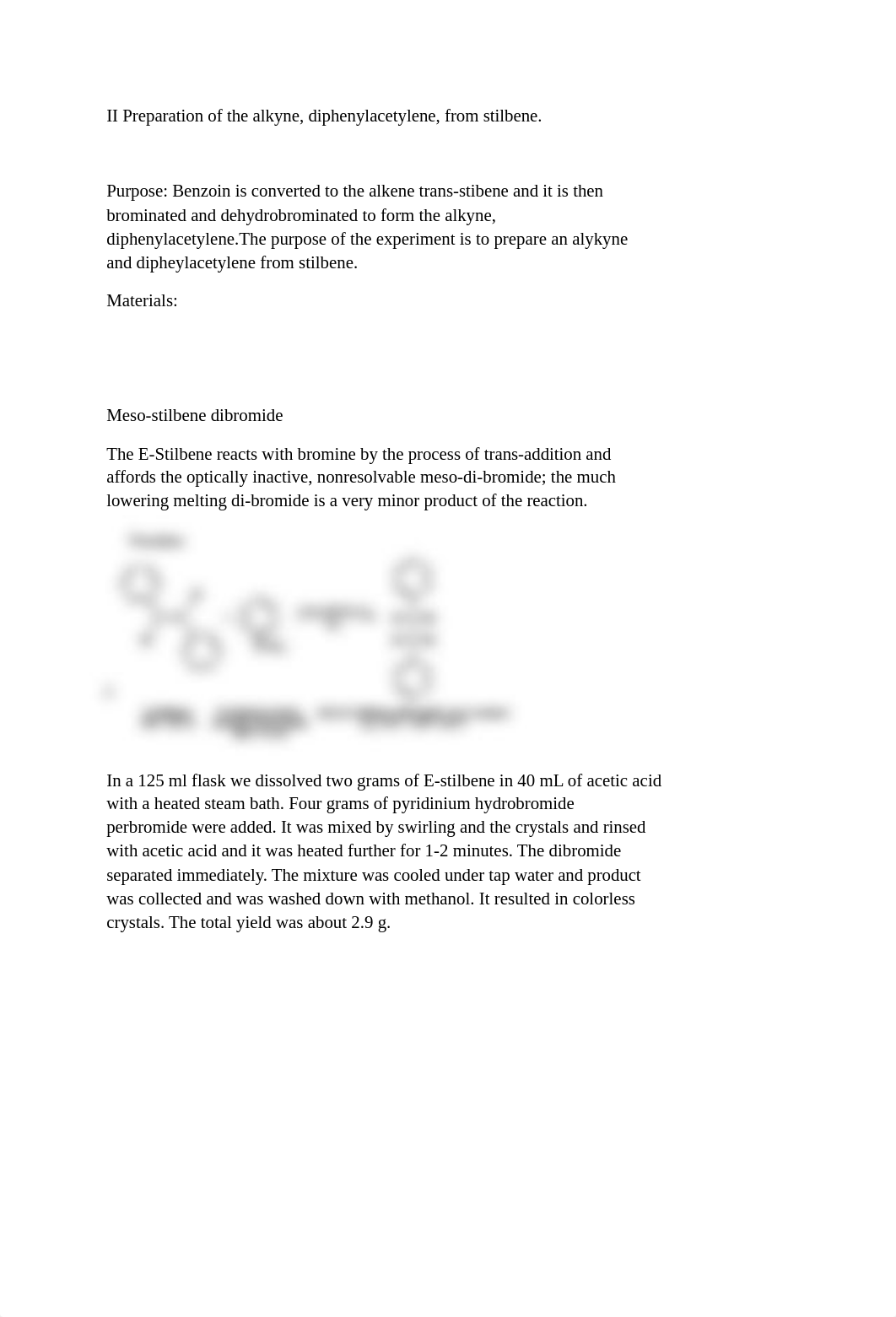 II Preparation of the alkyne_df4zvxg75b1_page1