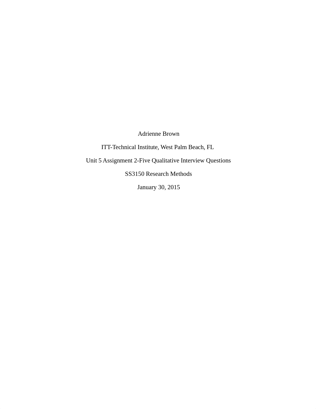 Unit 5 Assignment 2-Five Qualitative Interview Questions_df544wbicm7_page1