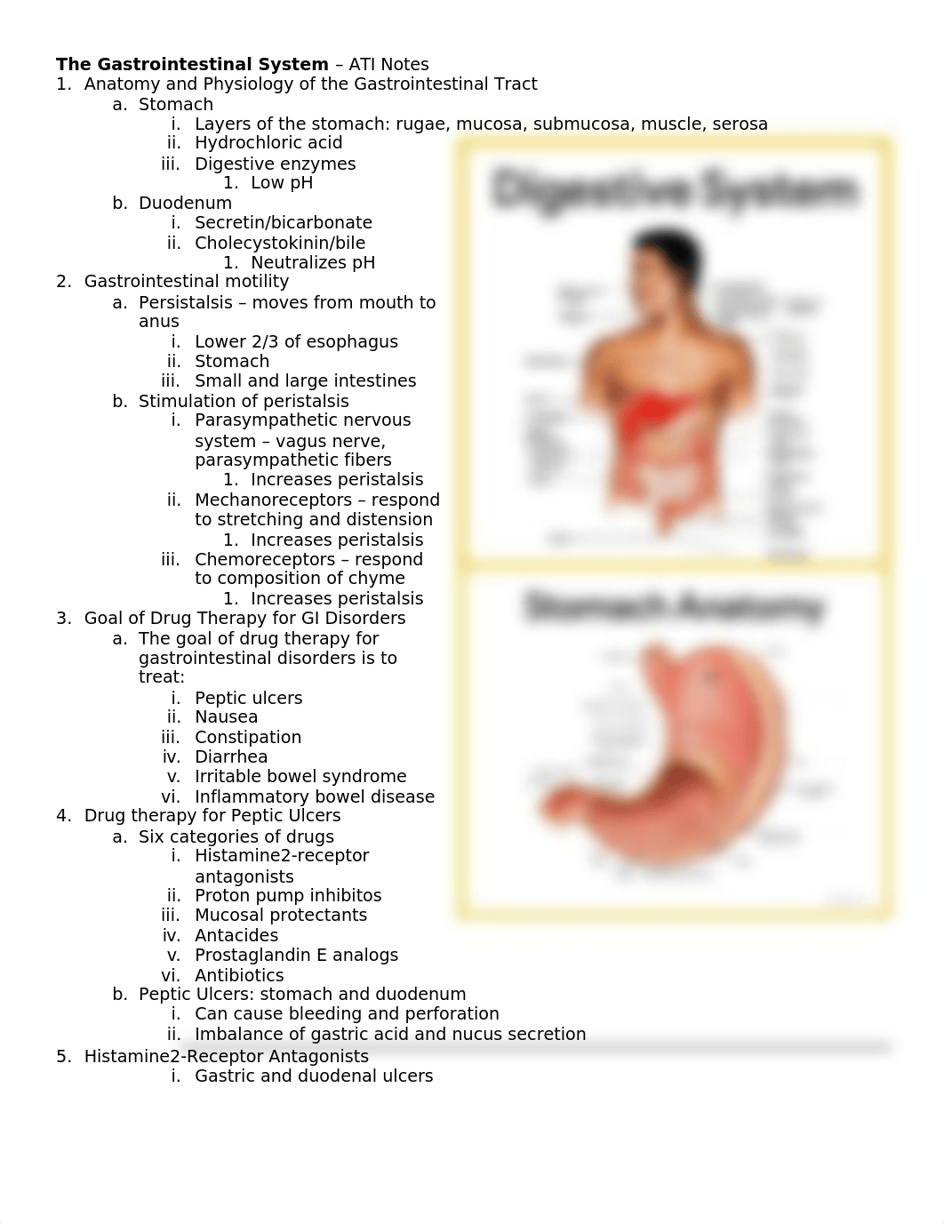 The Gastrointestinal System ATI Notes.docx_df589w468lv_page1