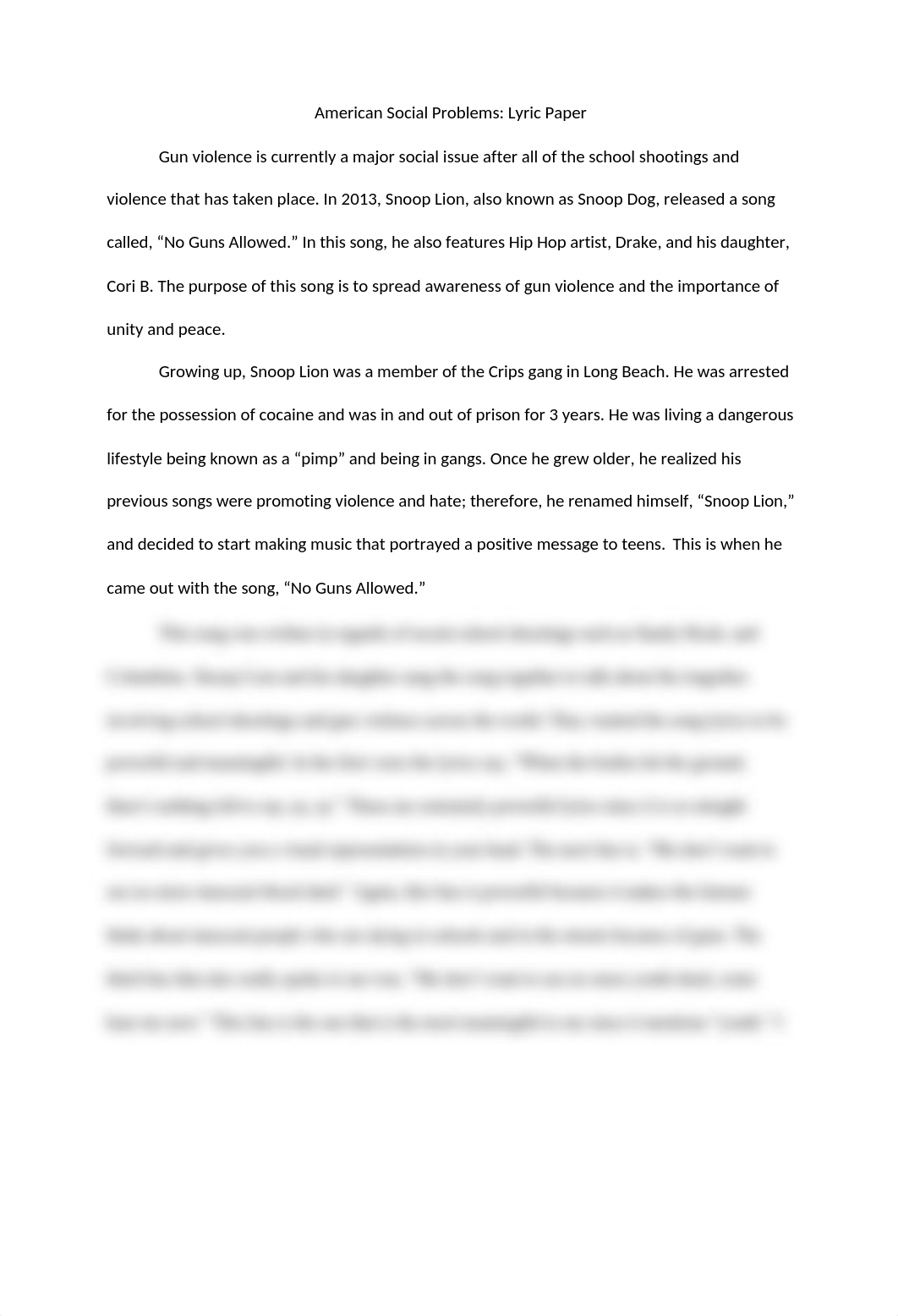 American Social Problems Lyric Paper.docx_df58cnulges_page1