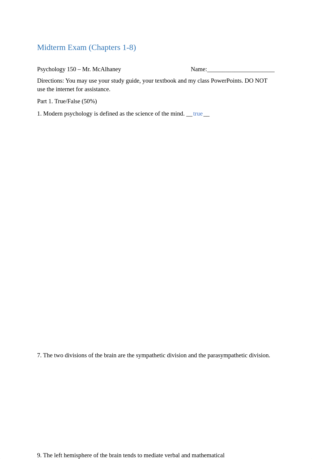 Psychology 150 Midterm Exam - Isaac Clarke.docx_df5c1f5x6tw_page1