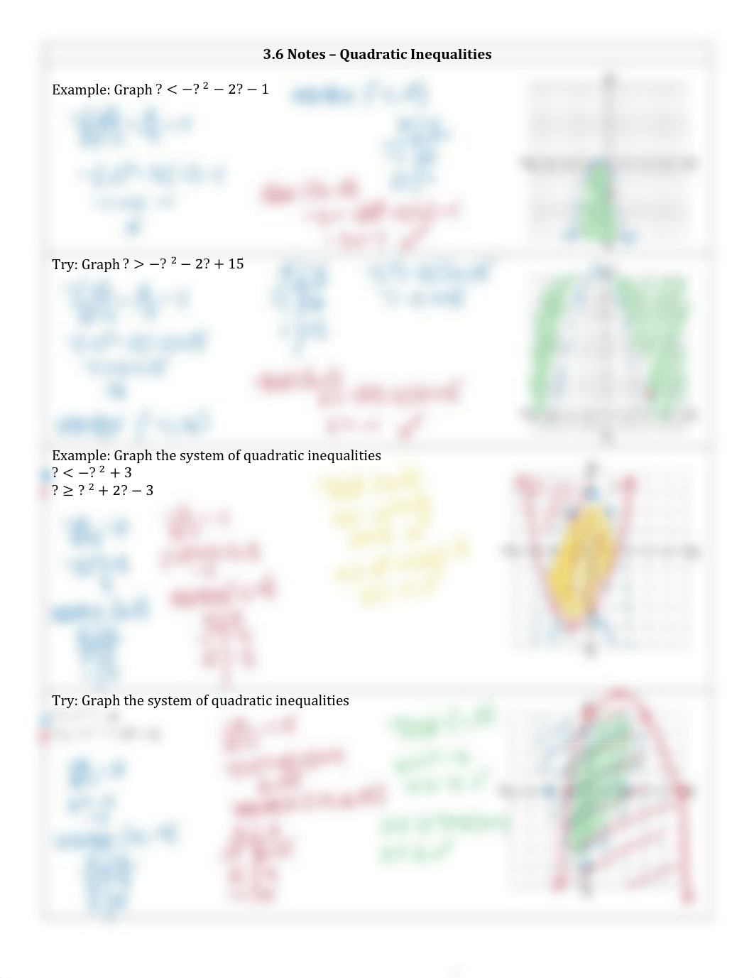 3.6 Notes - ANSWERS Quadratic Inequalities (3).pdf_df5txp9c9tf_page1