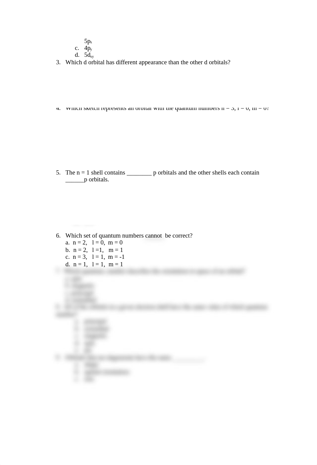 Review Quiz for Chapter VI Electronic Strucuture_df5z76suxm2_page4