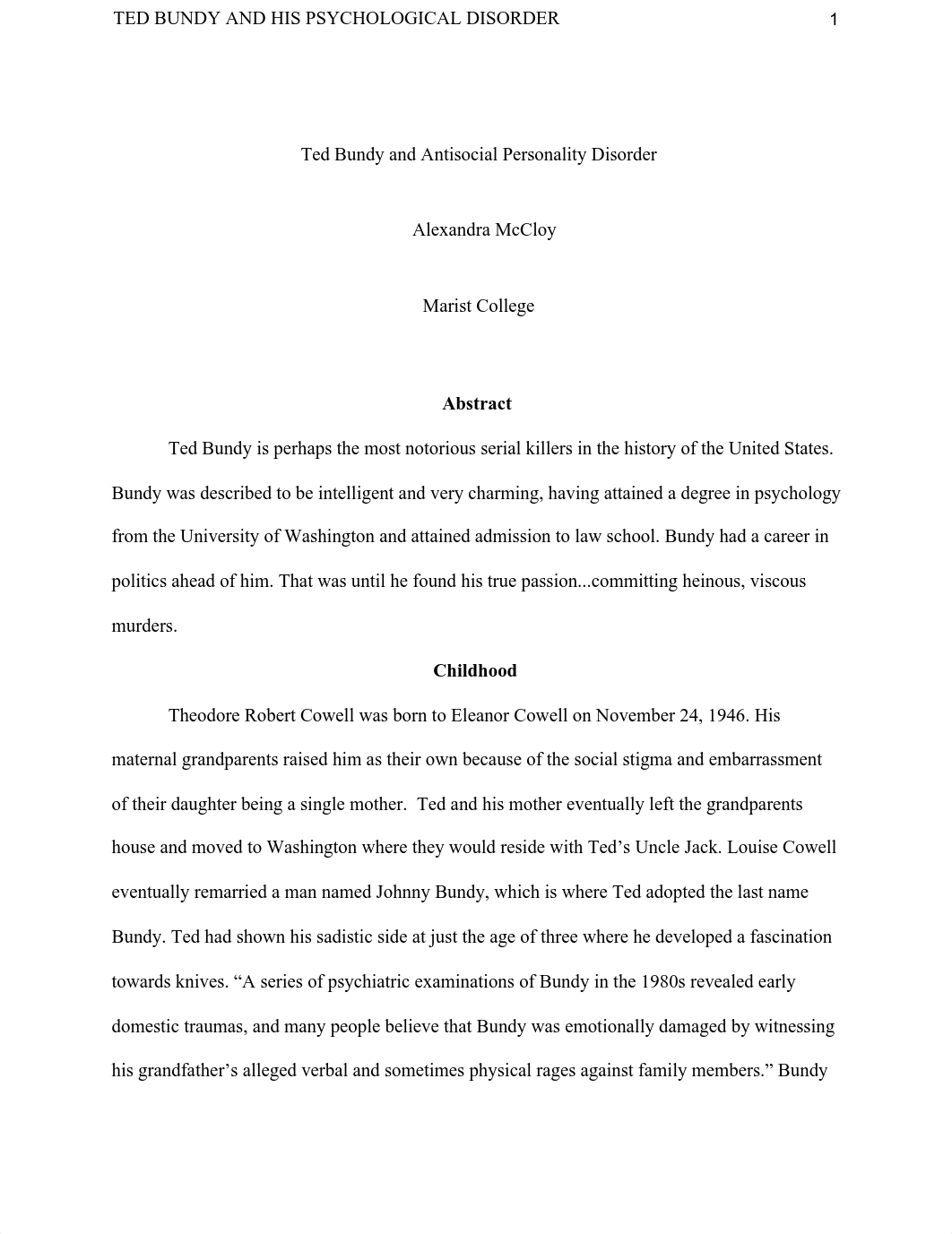 Ted Bundy's Psychological Disorders' Affect on His Life and Relationships.pdf_df60jk3dc5i_page1