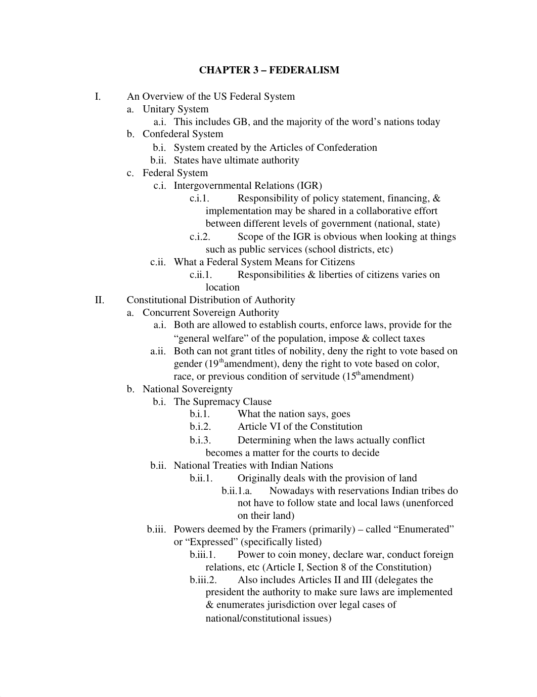 Chapter 3 Notes FEDERALISM_df657oz4t45_page1